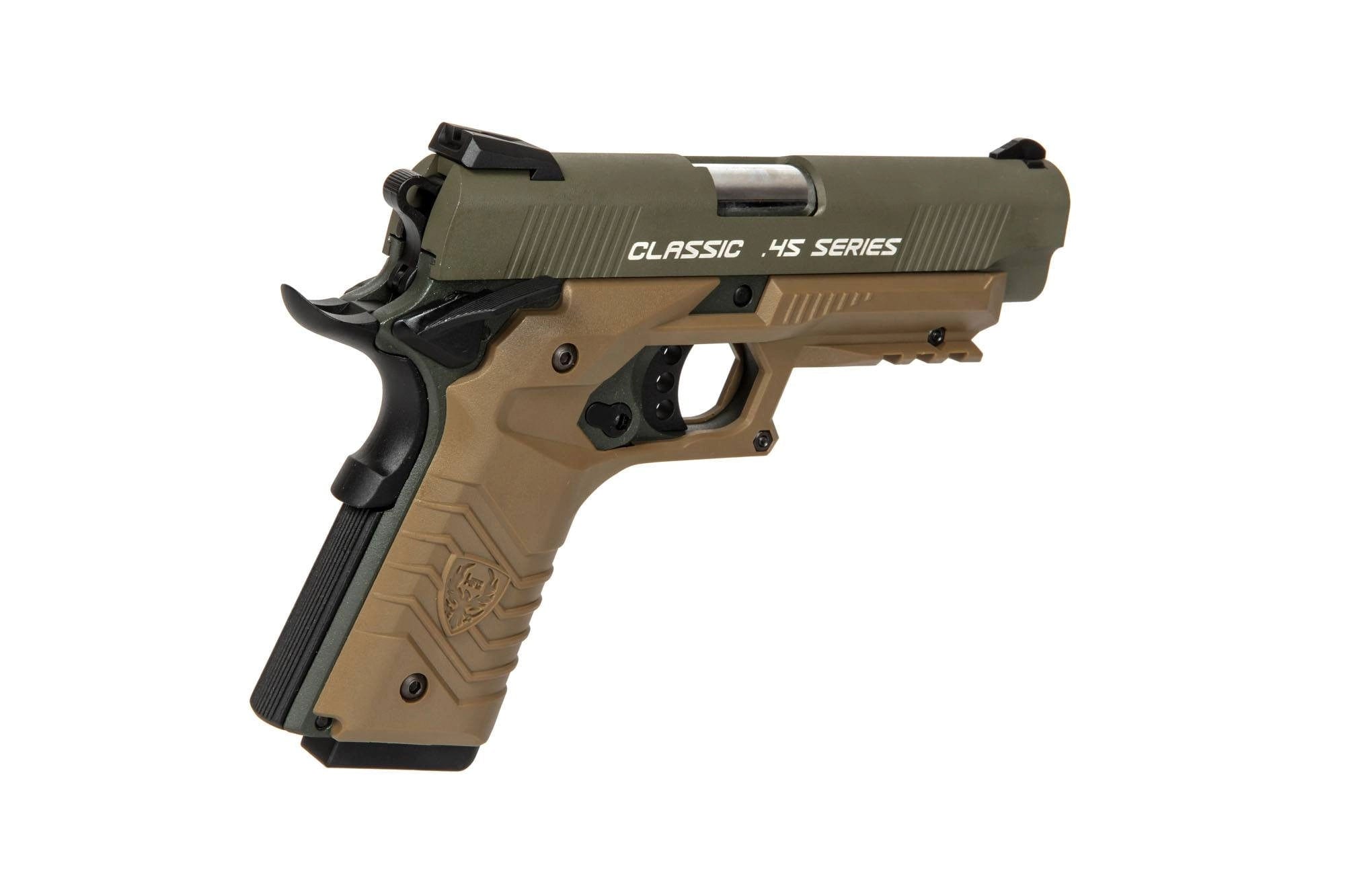 Gas blowback airsoft pistol HG-172 Olive Drab and Tan