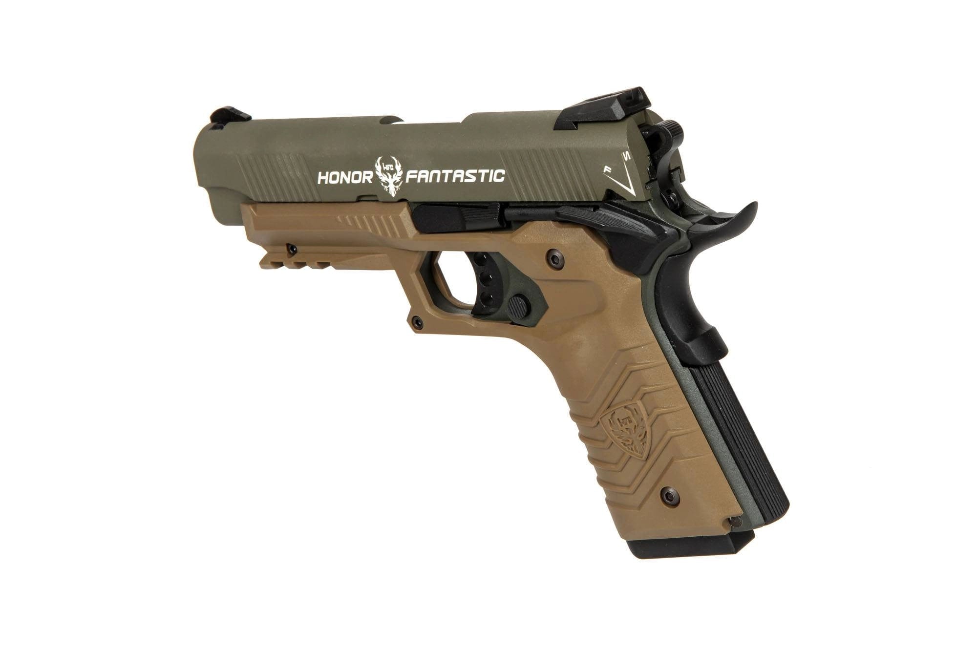 Gas blowback airsoft pistol HG-172 Olive Drab and Tan