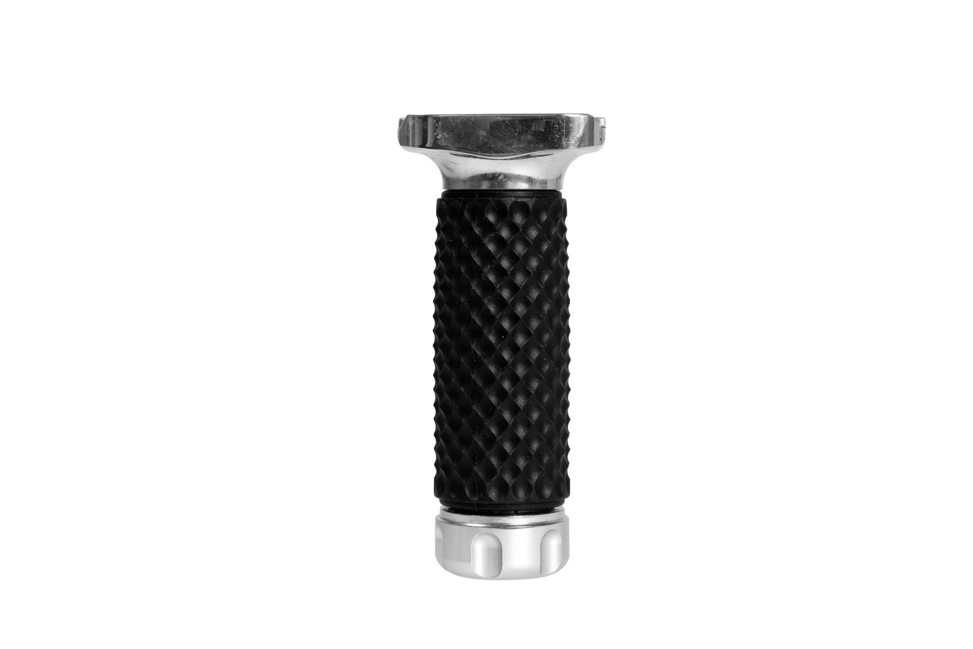 KeyMod Vertical Grip - Black / Silver by SHS on Airsoft Mania Europe
