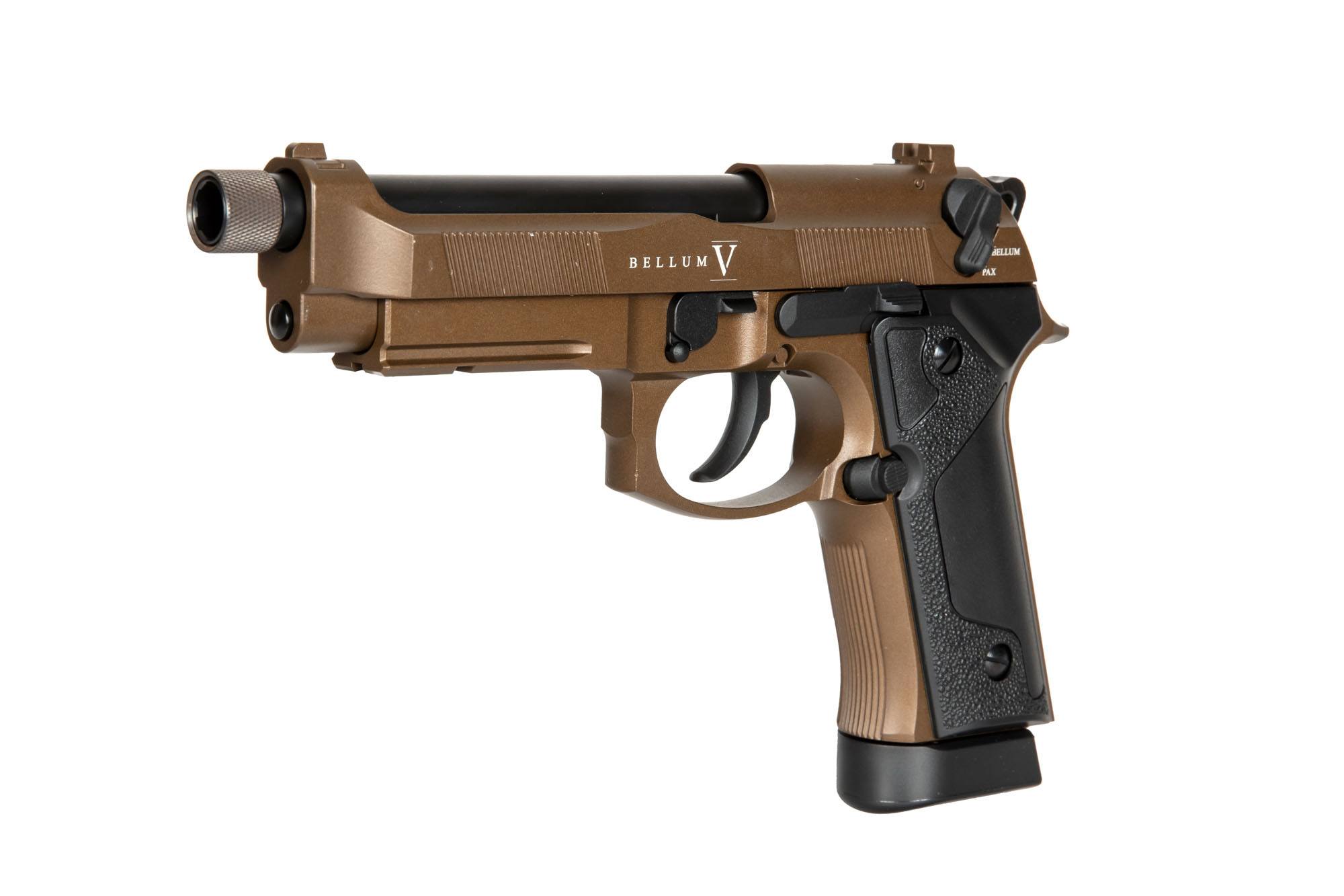 Bellum V CO2 Pistol Replica - Bronze by Secutor on Airsoft Mania Europe