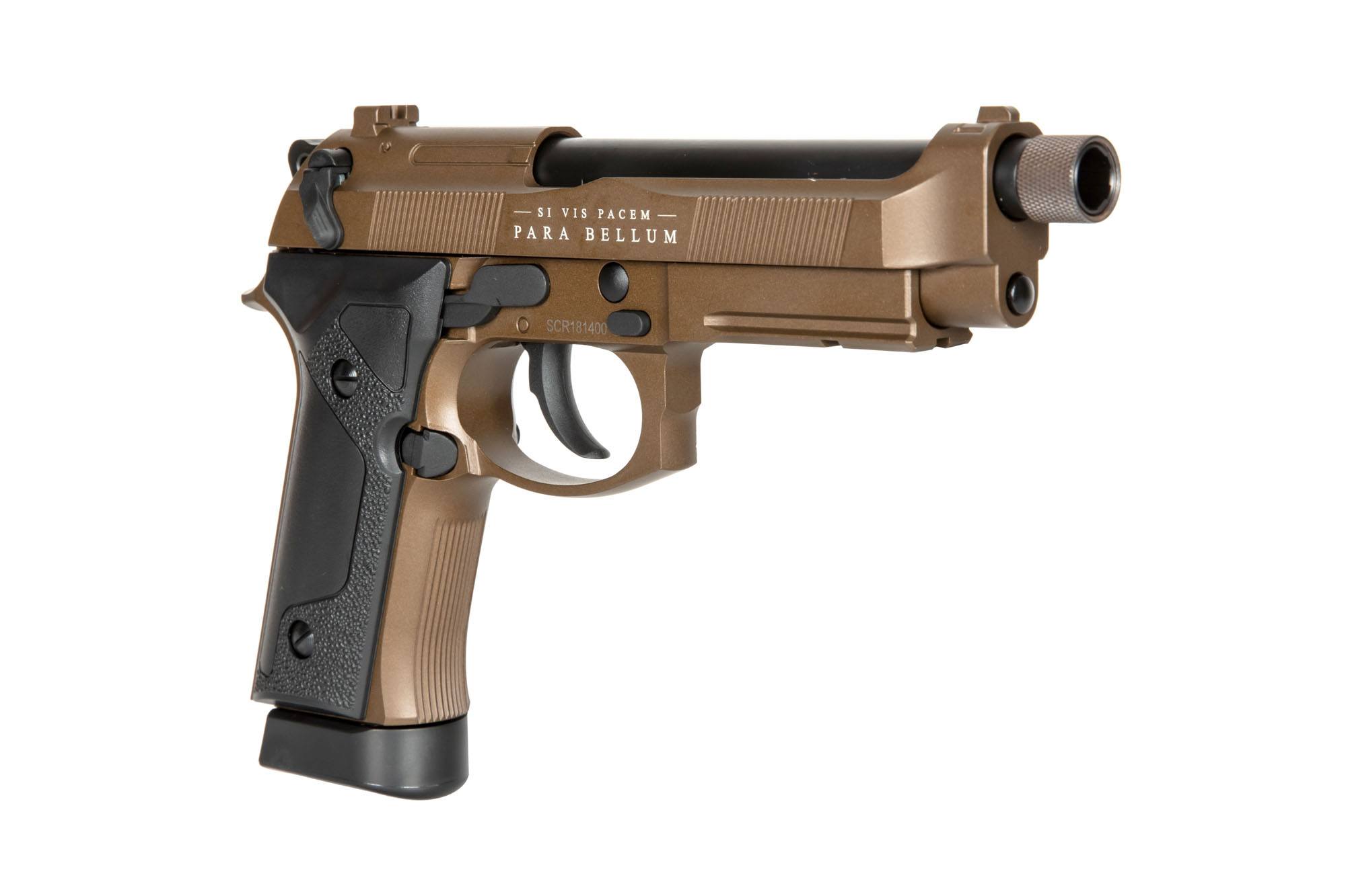 Bellum V CO2 Pistol Replica - Bronze by Secutor on Airsoft Mania Europe