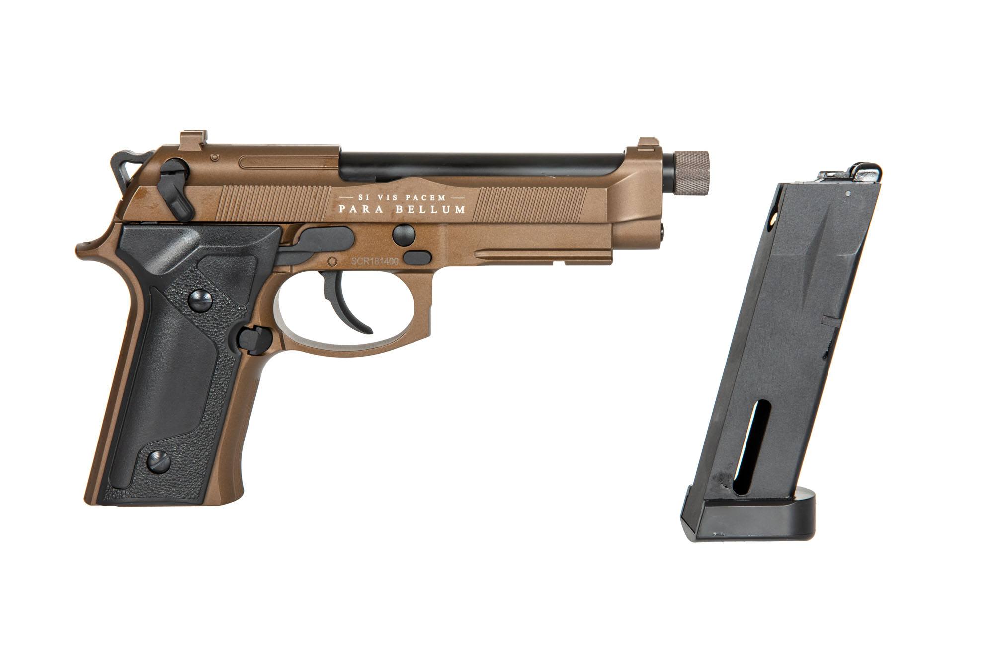 Bellum V CO2 Pistol Replica - Bronze by Secutor on Airsoft Mania Europe