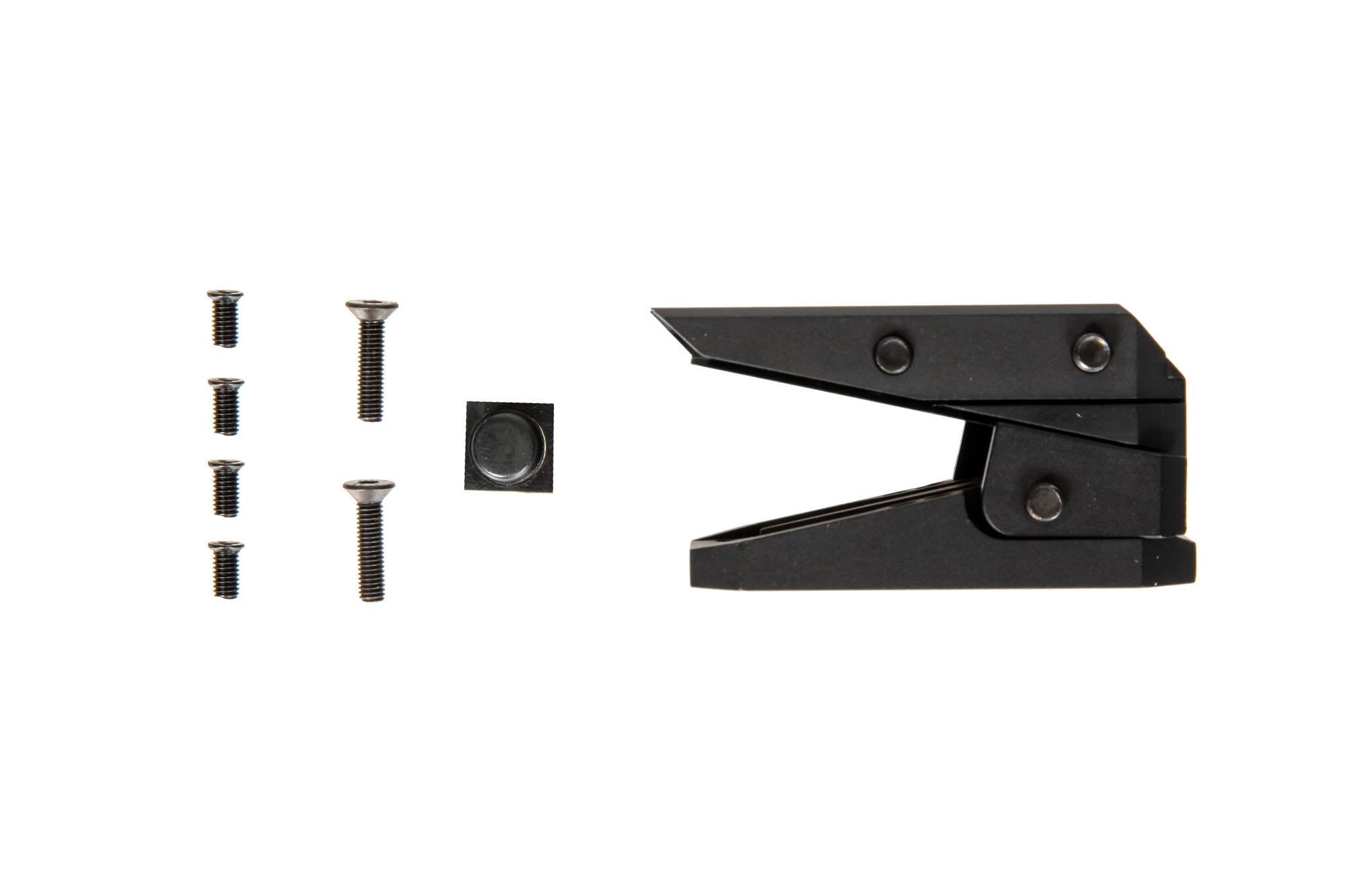 Adjustable Mount for T1/T2/MRO/RMR Red Dot - Black