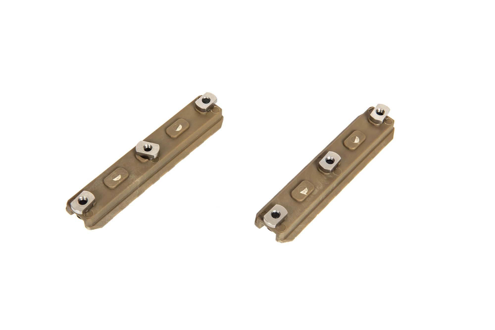 M-LOK 3.5” Polymer Rail (2 Pcs) - Dark Earth