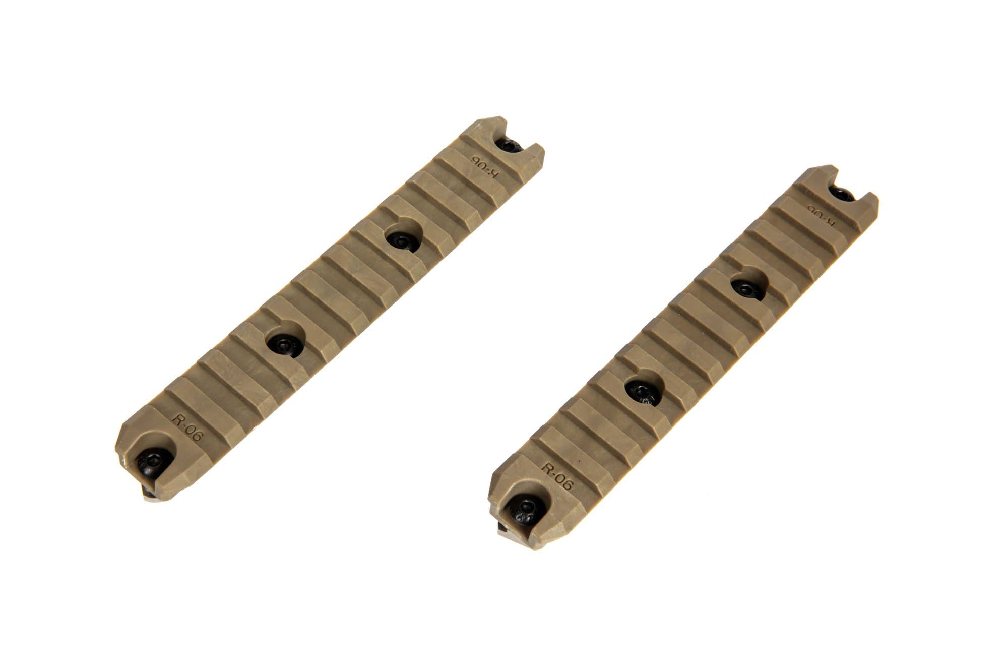 M-LOK 5” Polymer Rail (2 Pcs) - Dark Earth