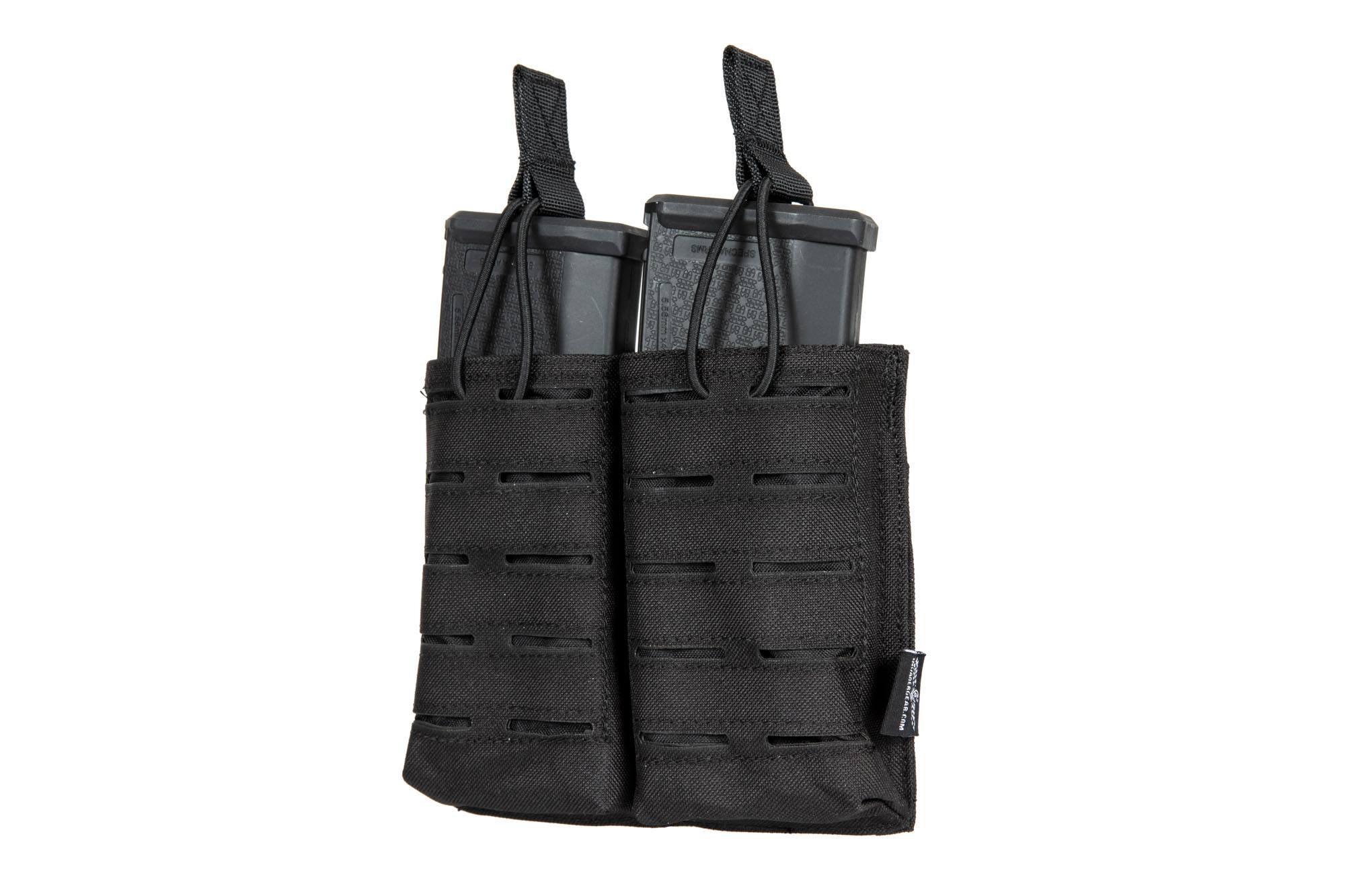 Double Laser-Cut MOLLE M4/M16 Magazine Pouch - Black