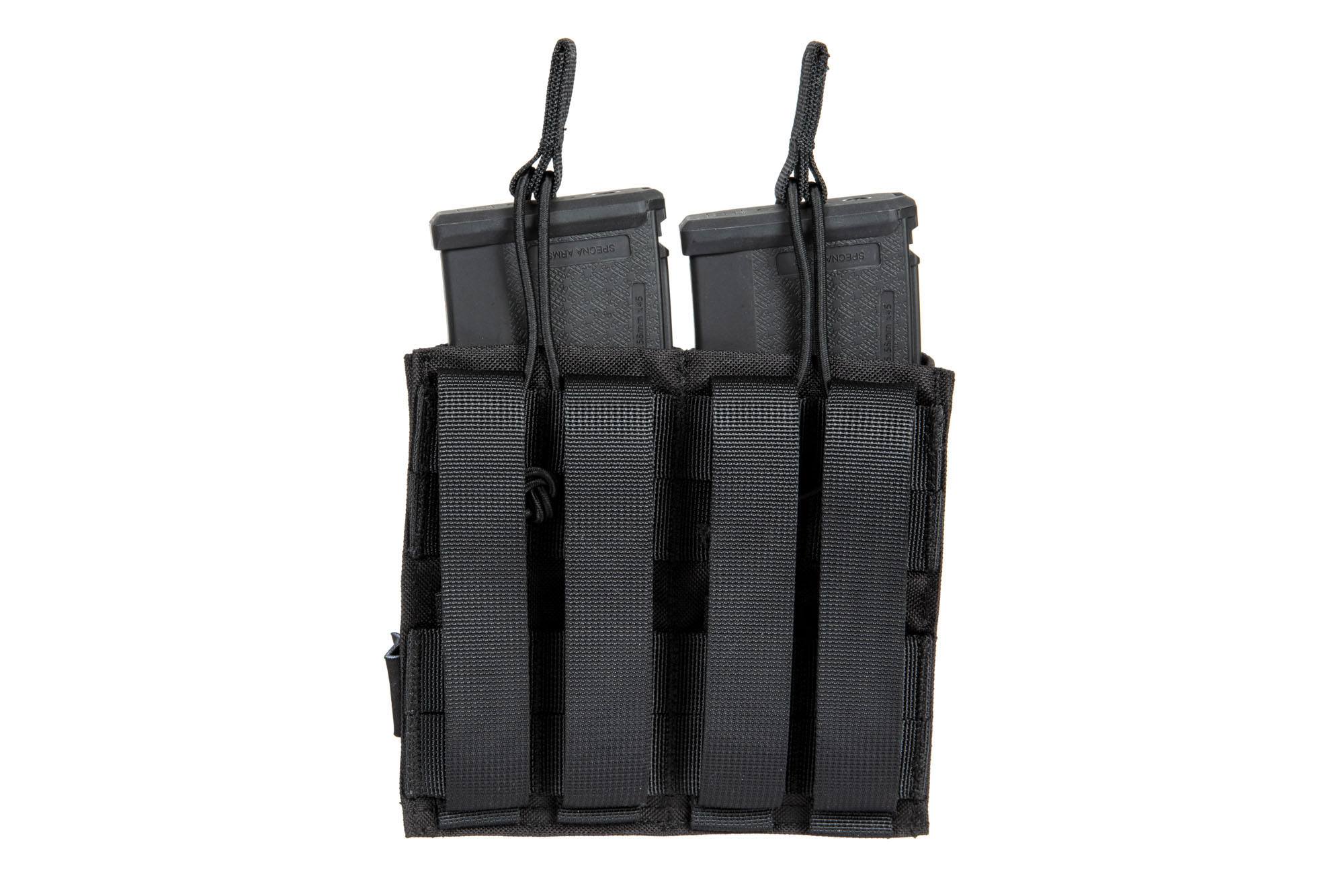 Double Laser-Cut MOLLE M4/M16 Magazine Pouch - Black