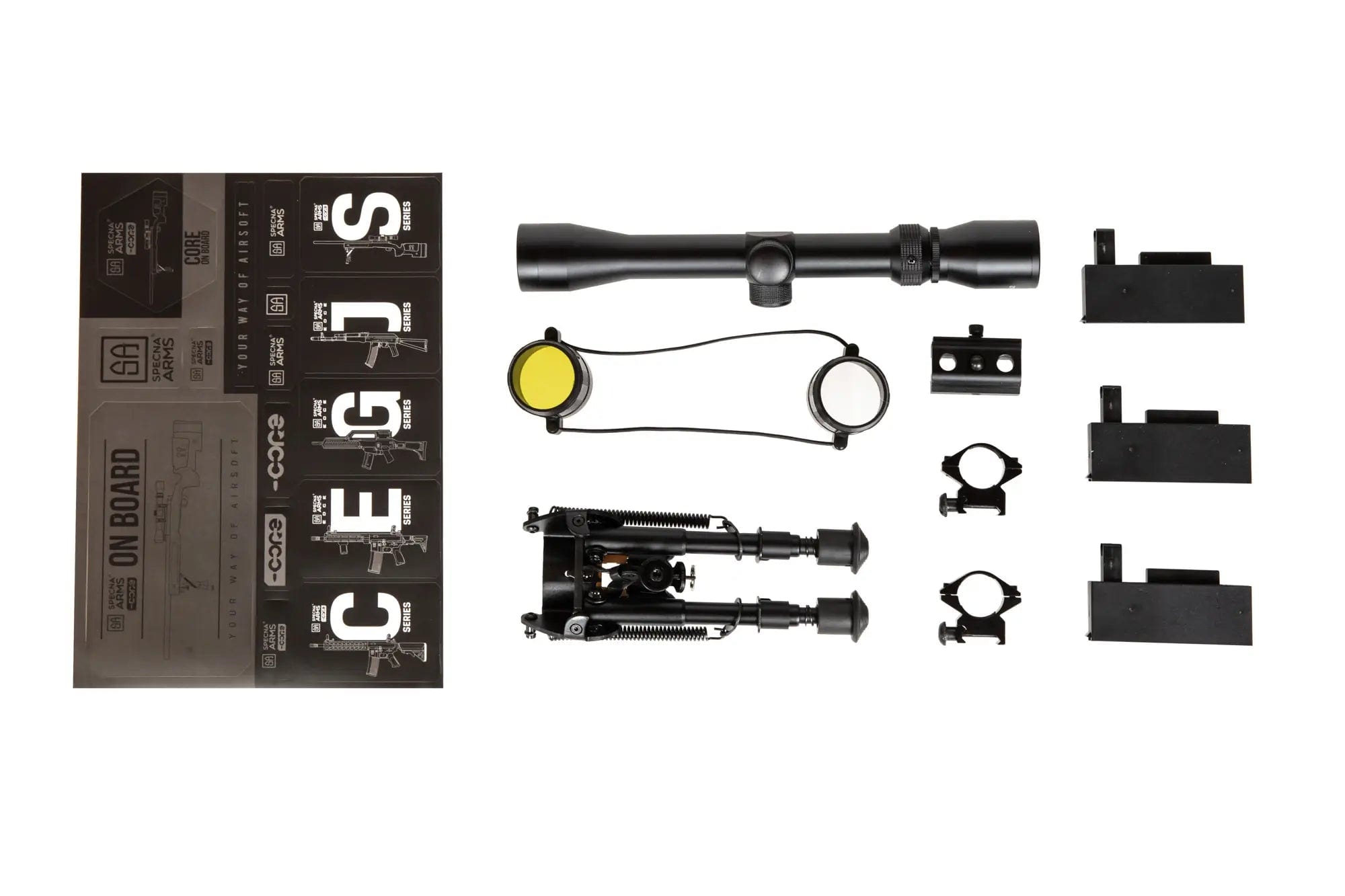 SA-S02 CORE High Velocity Sniper Rifle + Scope and Bipod - Black