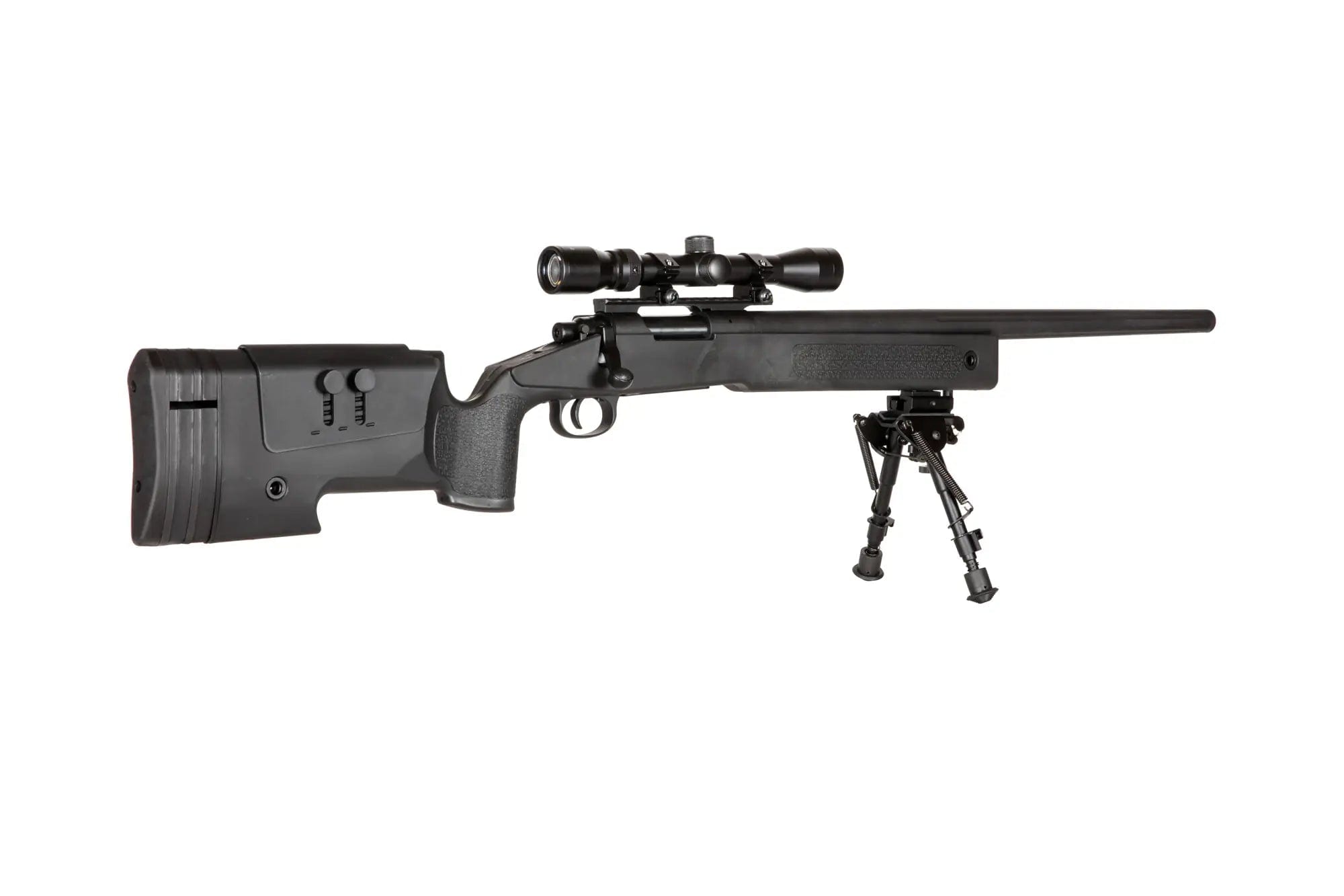 SA-S02 CORE High Velocity Sniper Rifle + Scope and Bipod - Black