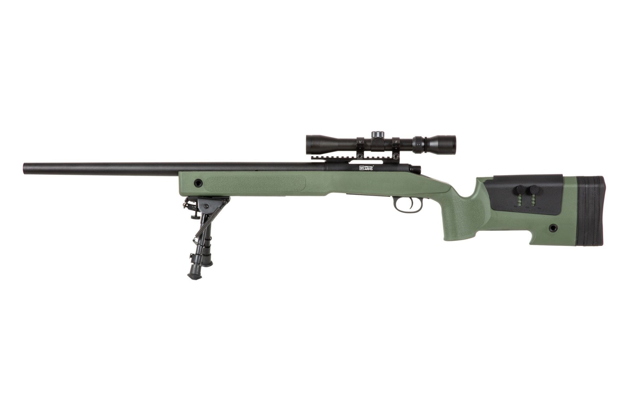 SA-CORE ™ S02 High Velocity Replica Sniper Rifle with Scope and Bipod - olive