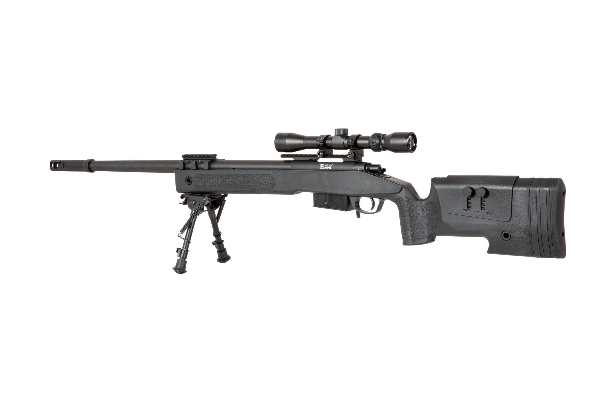 SA-CORE ™ S03 High Velocity Replica Sniper Rifle with Scope and Bipod - Black