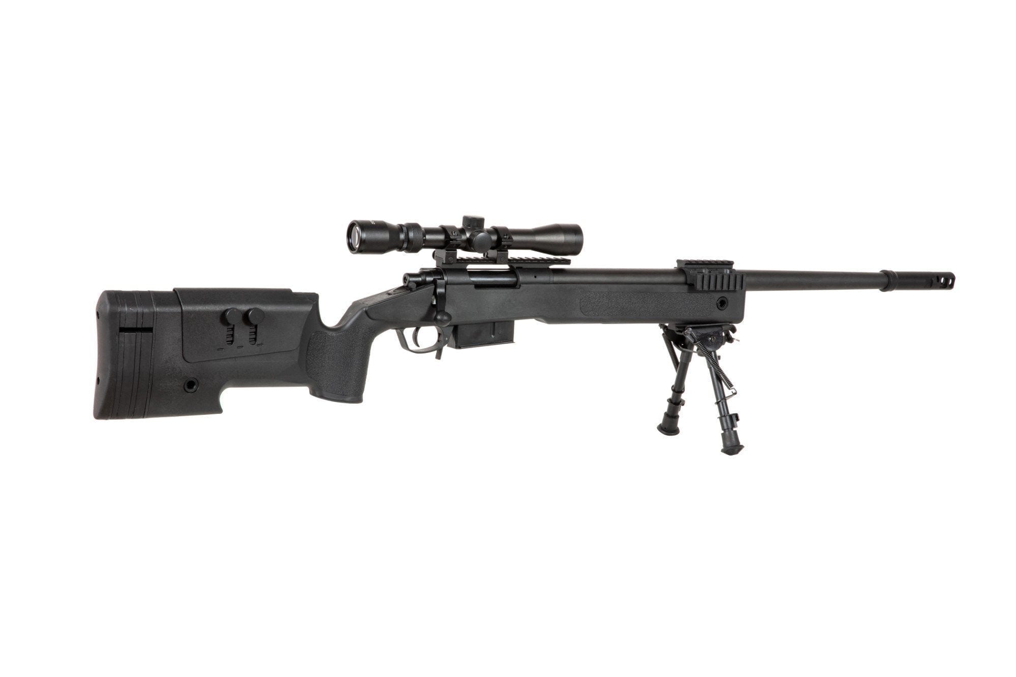 SA-CORE ™ S03 High Velocity Replica Sniper Rifle with Scope and Bipod - Black