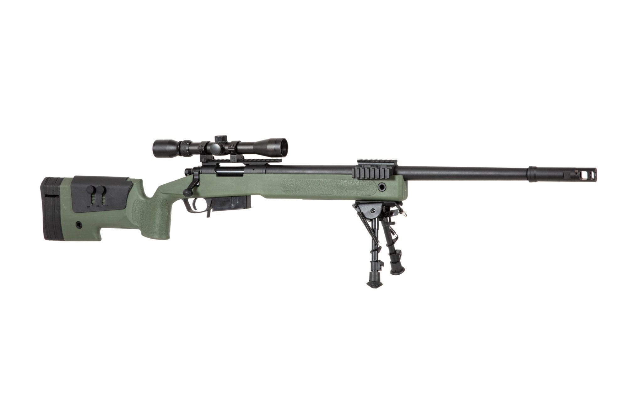 SA-CORE ™ S03 High Velocity Replica Sniper Rifle with Scope and Bipod - olive