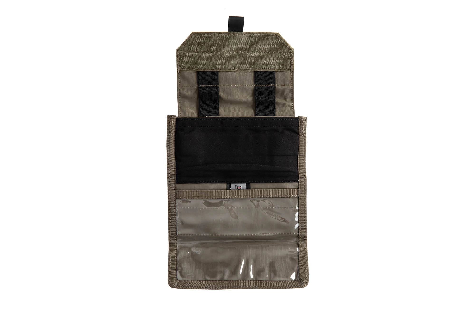 Folding Molle Map Holder with Velcro - Ranger Green