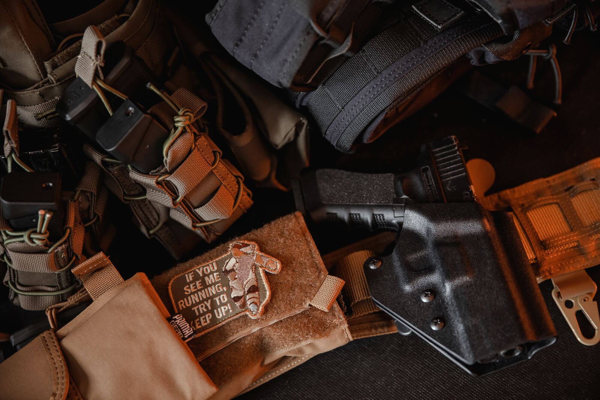 Tactical Belt Laser-Cut Theri - Czarny