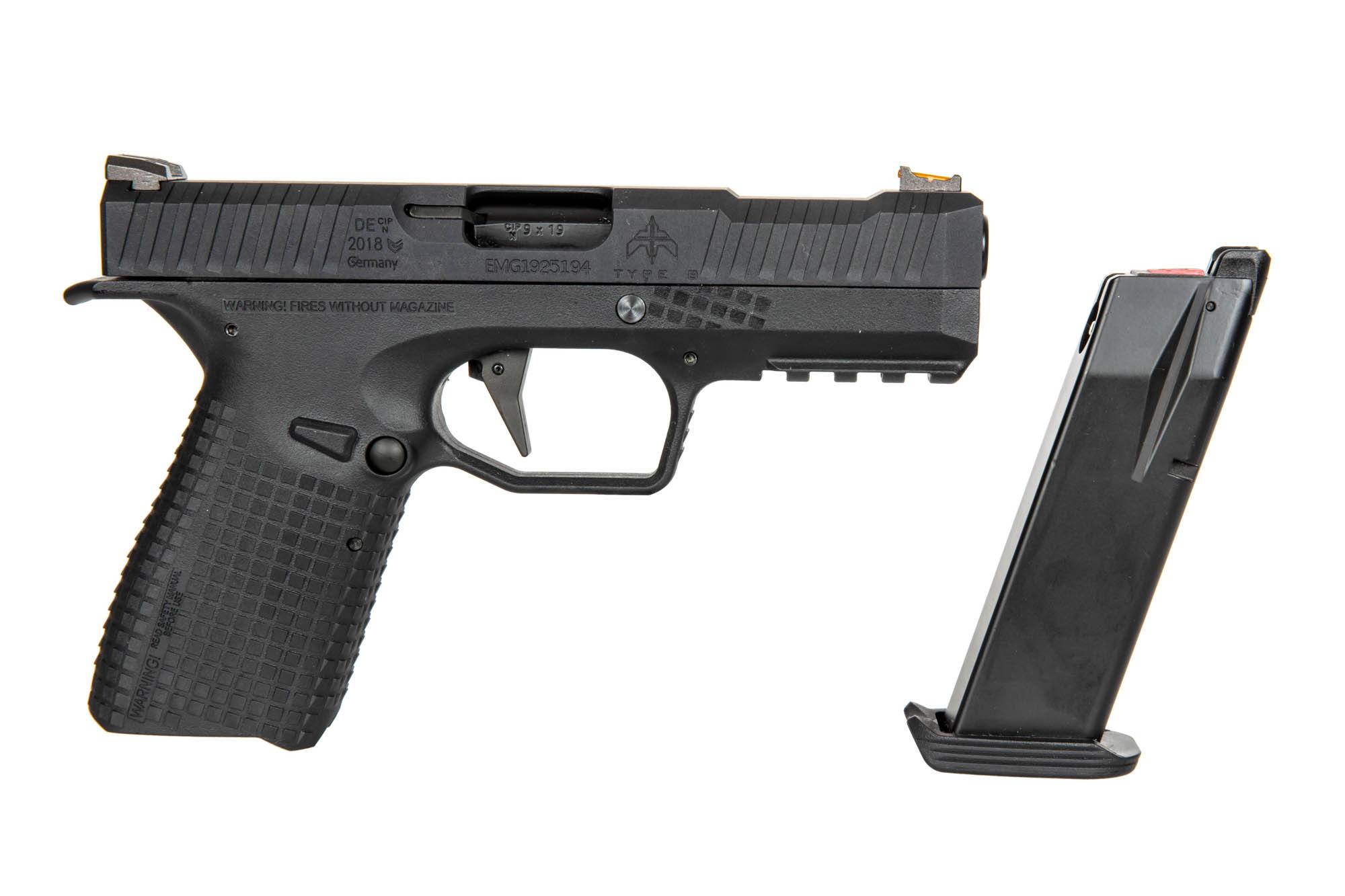 Airsoft Pistol Archon Type B - Black (Aluminium / Green Gas)