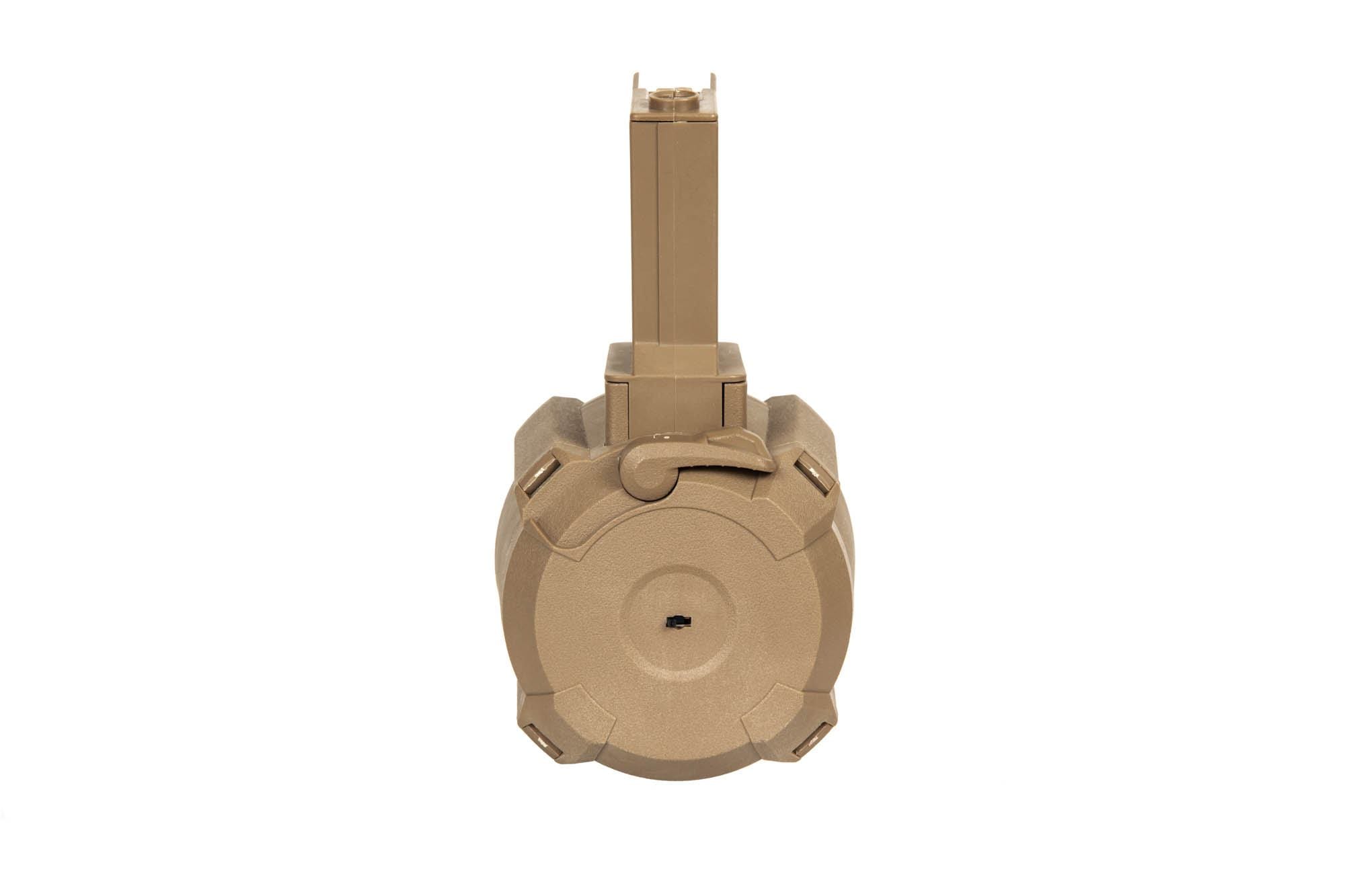 1400rd Electric Drum Magazine for M4/M16 replicas - tan by A&K on Airsoft Mania Europe