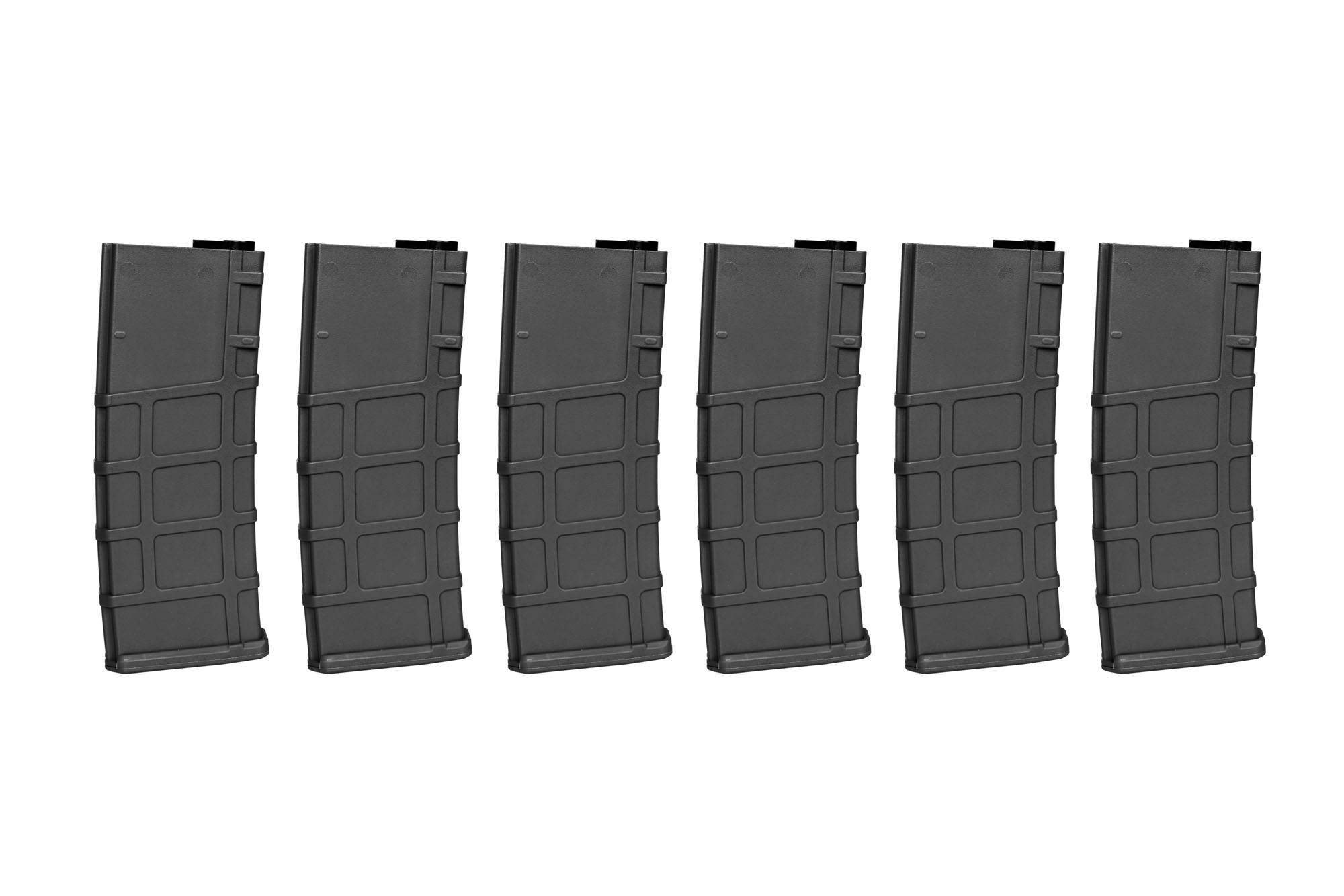 6 x 30 BB's M4 magazines - Black