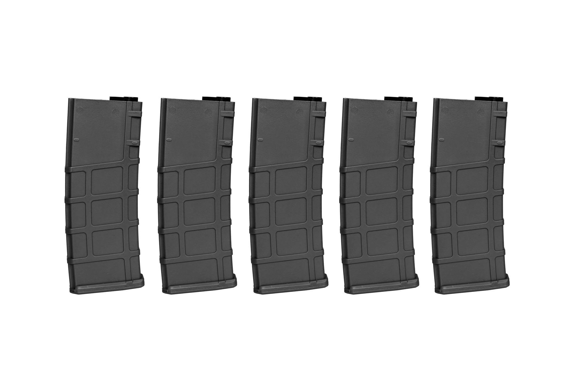 5 x 200 BB's M4 magazines - Black