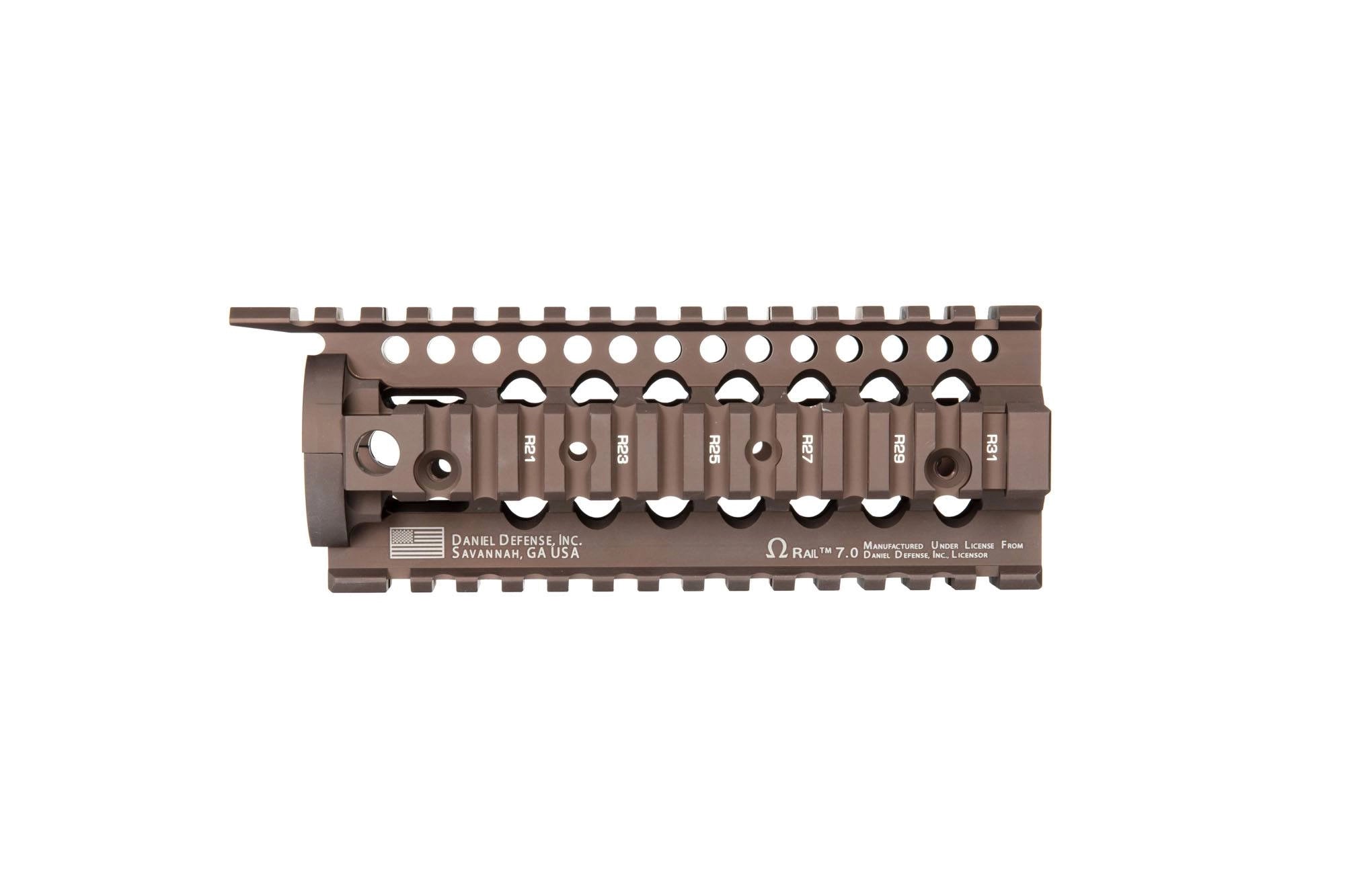 Daniel Defense Omega rail 7 "RIS - Dark Brown