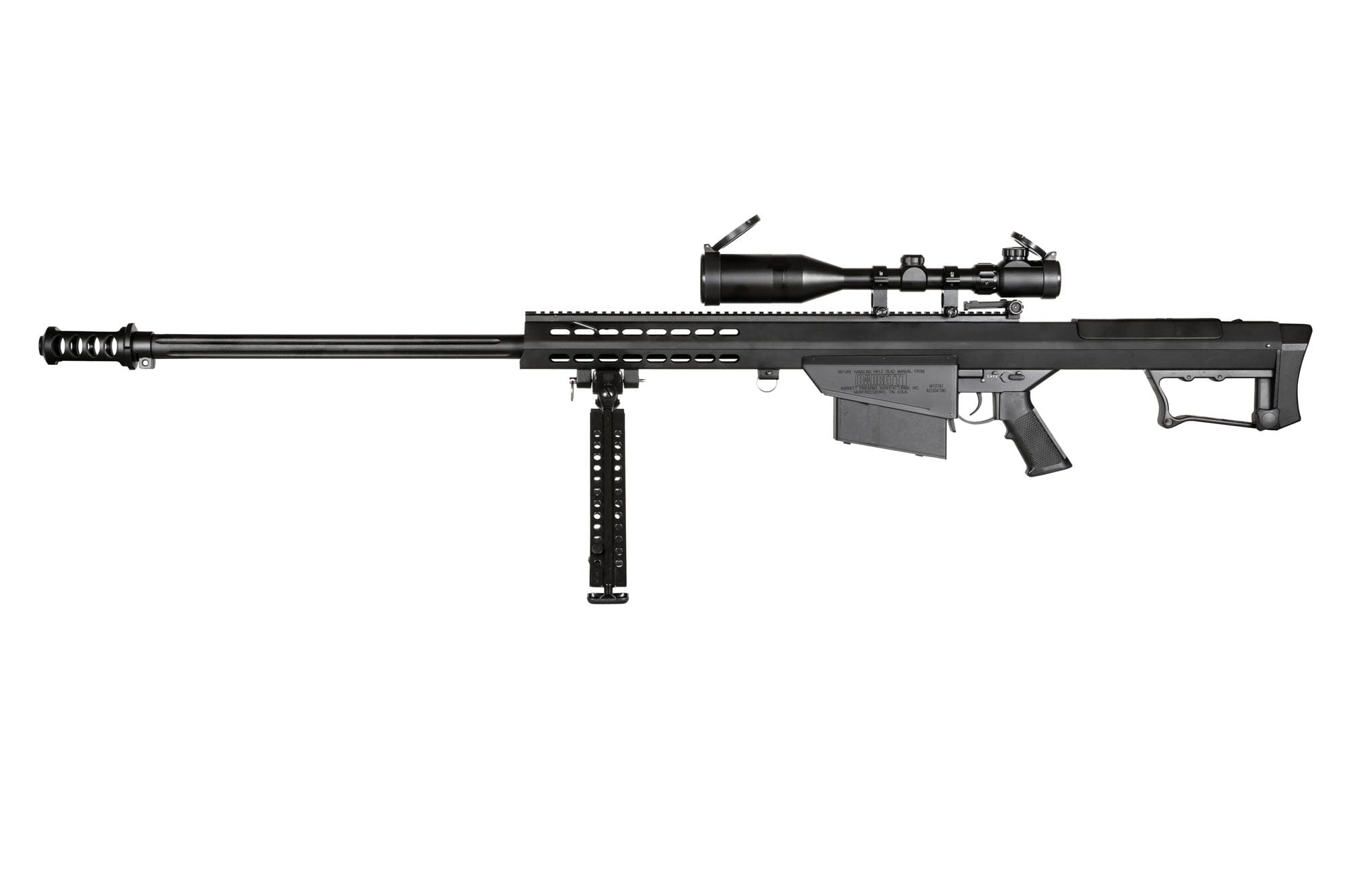 Barrett M82 sniper with bipod and scope (SW-024S) Black