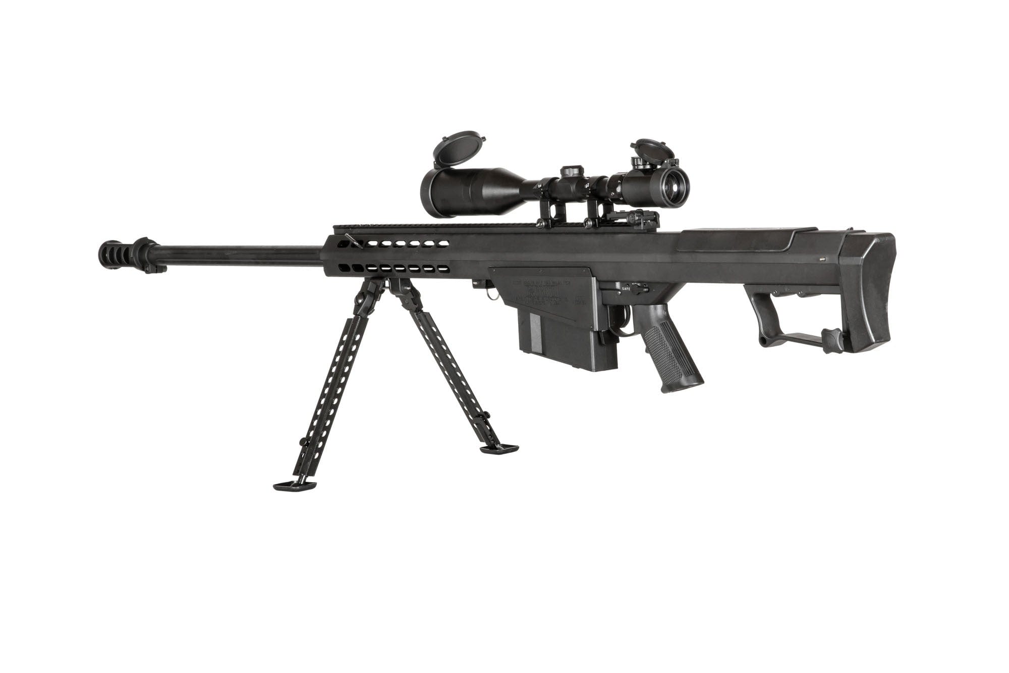 Barrett M82 sniper with bipod and scope (SW-024S) Black