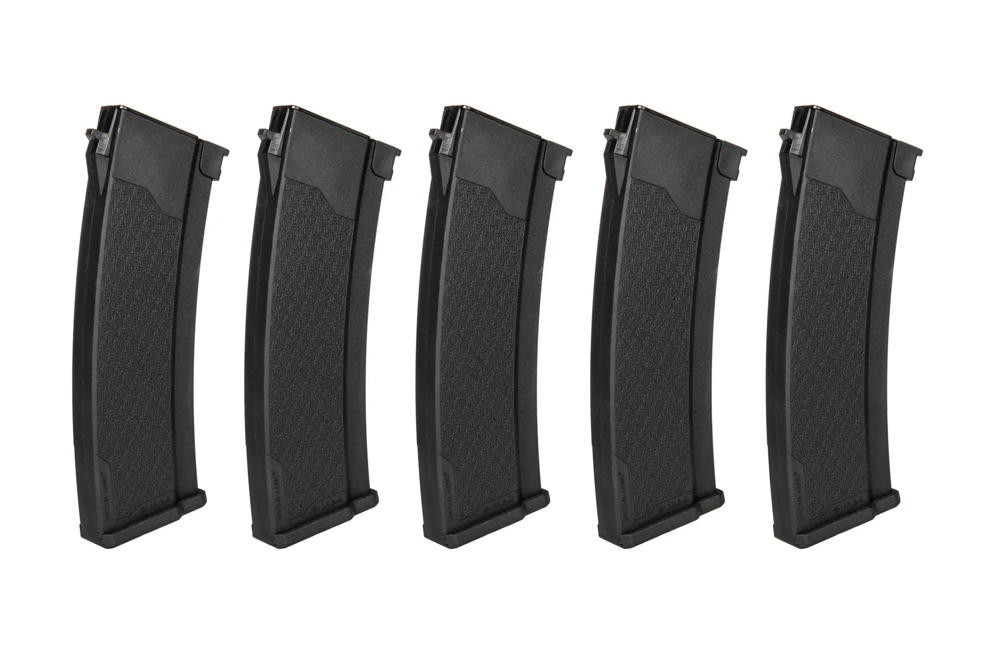 Set of 5 Mid-Cap S-Mag Magazines for AK - Black