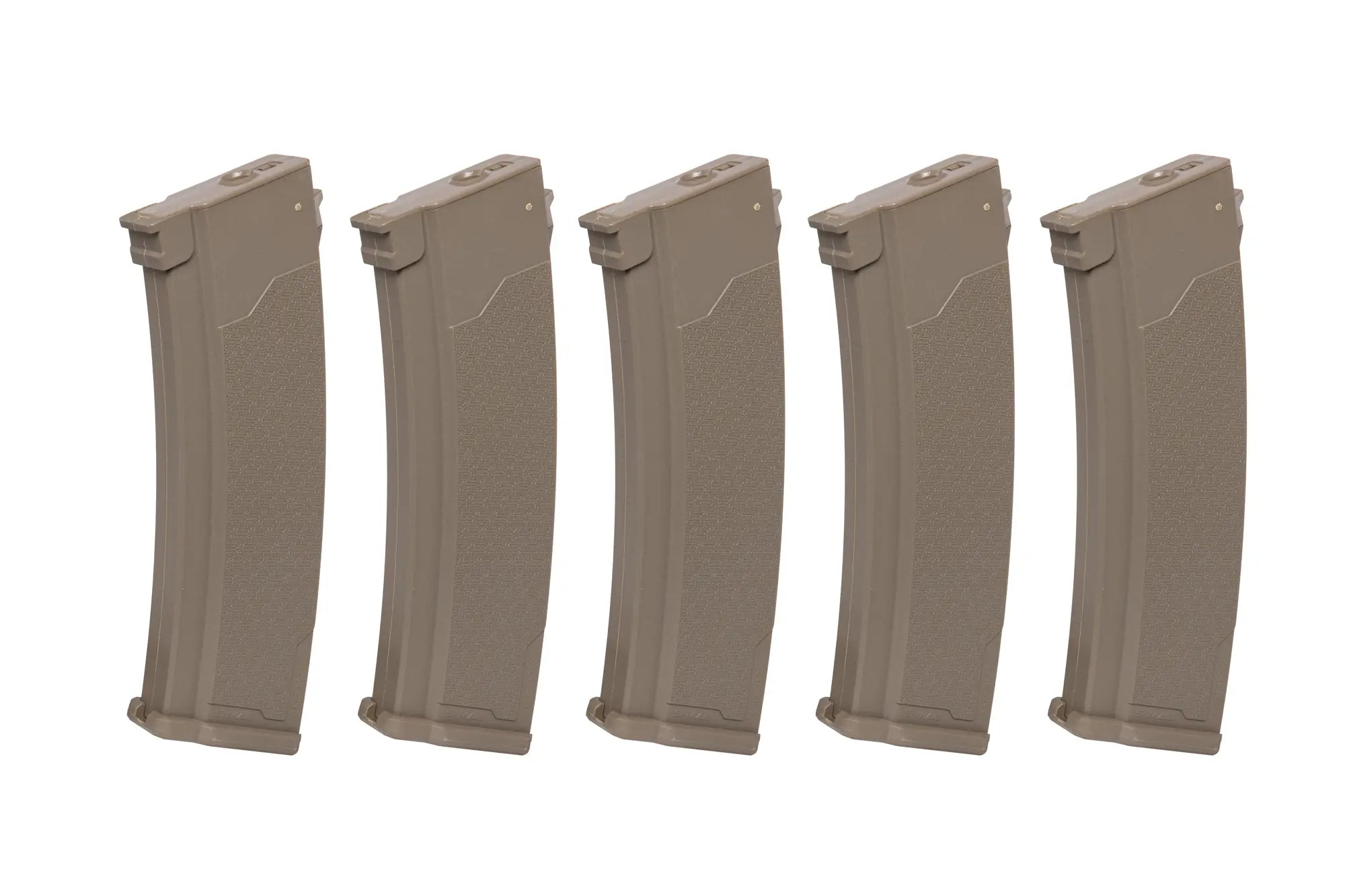 Set of 5 Mid-Cap S-Mag for J series - 175 rounds, Tan