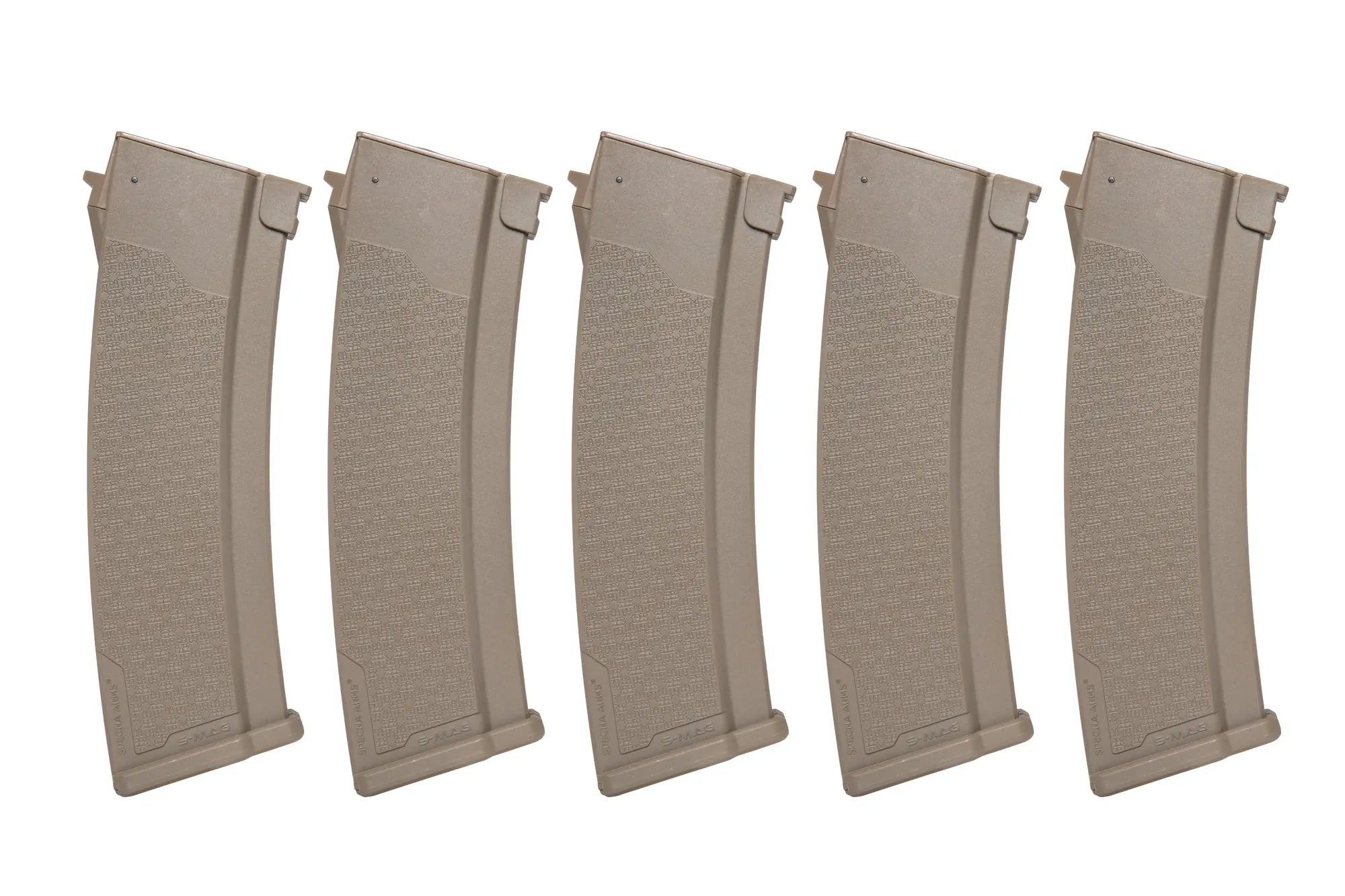 Set of 5 Mid-Cap S-Mag for J series - 175 rounds, Tan