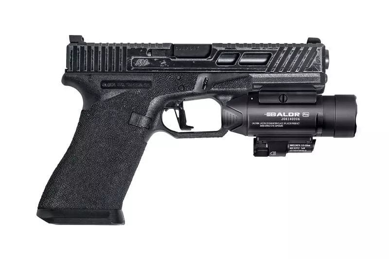 BALDR Pro Tactical Flashlight with laser - black