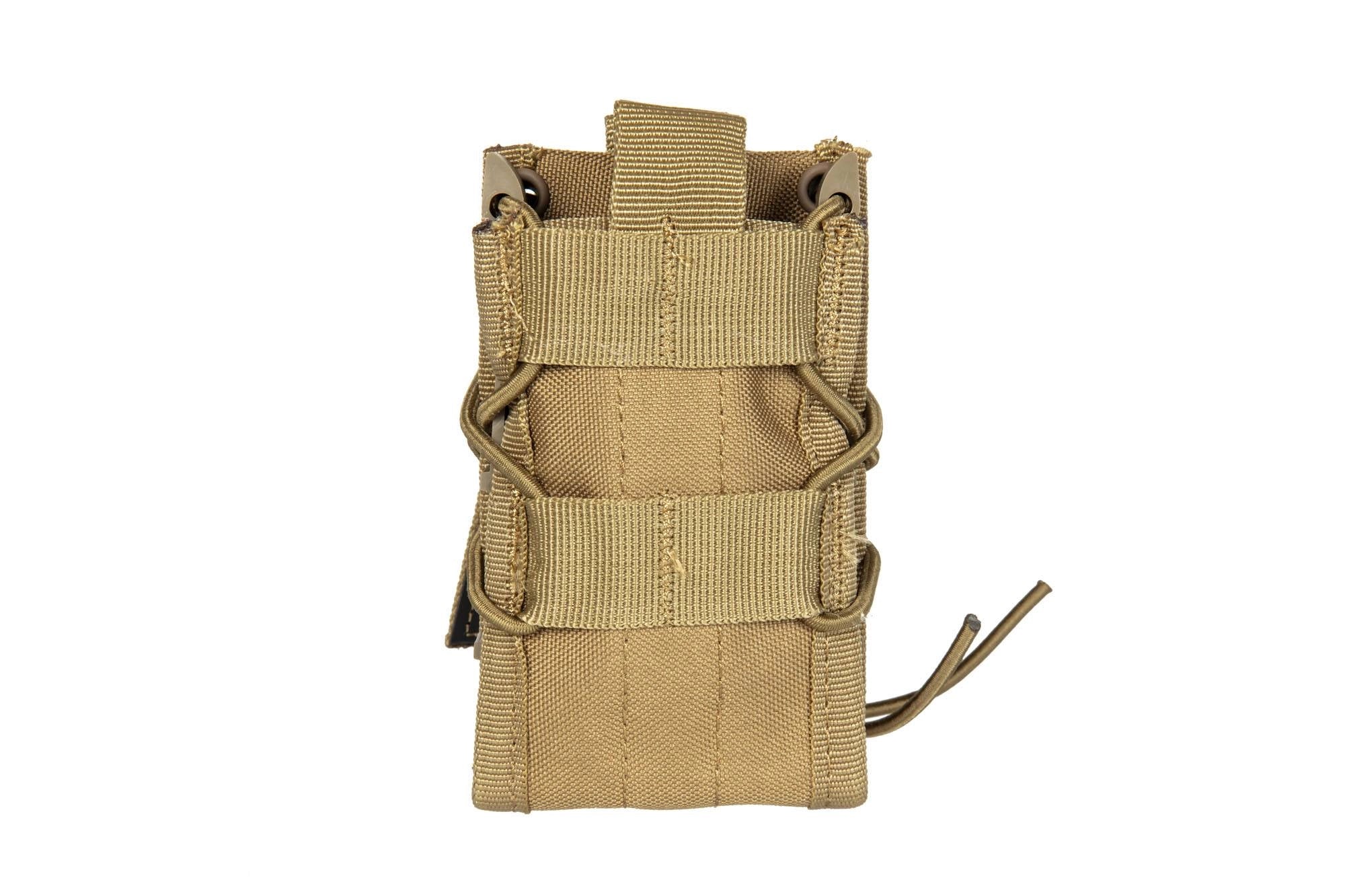 Double shingle-type magazine pouch - tan