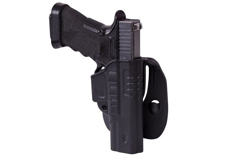 Fast Draw Holster With Belt Paddle for Glock 17 - black