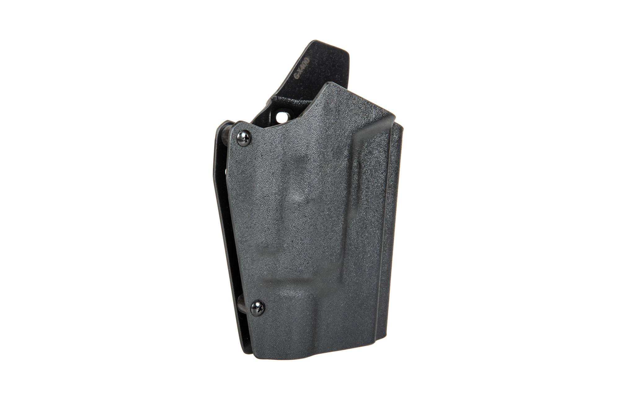 Kydex Holster for G17 replicas with X400 Flashlight - Black