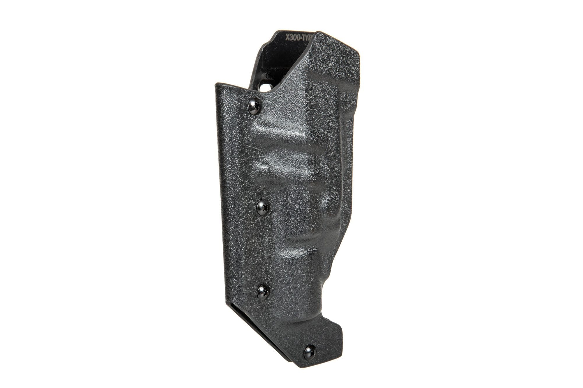 Kydex Holster for GBB Replicas with X300 Flashlight and Silencer (TYPE 2) - Black