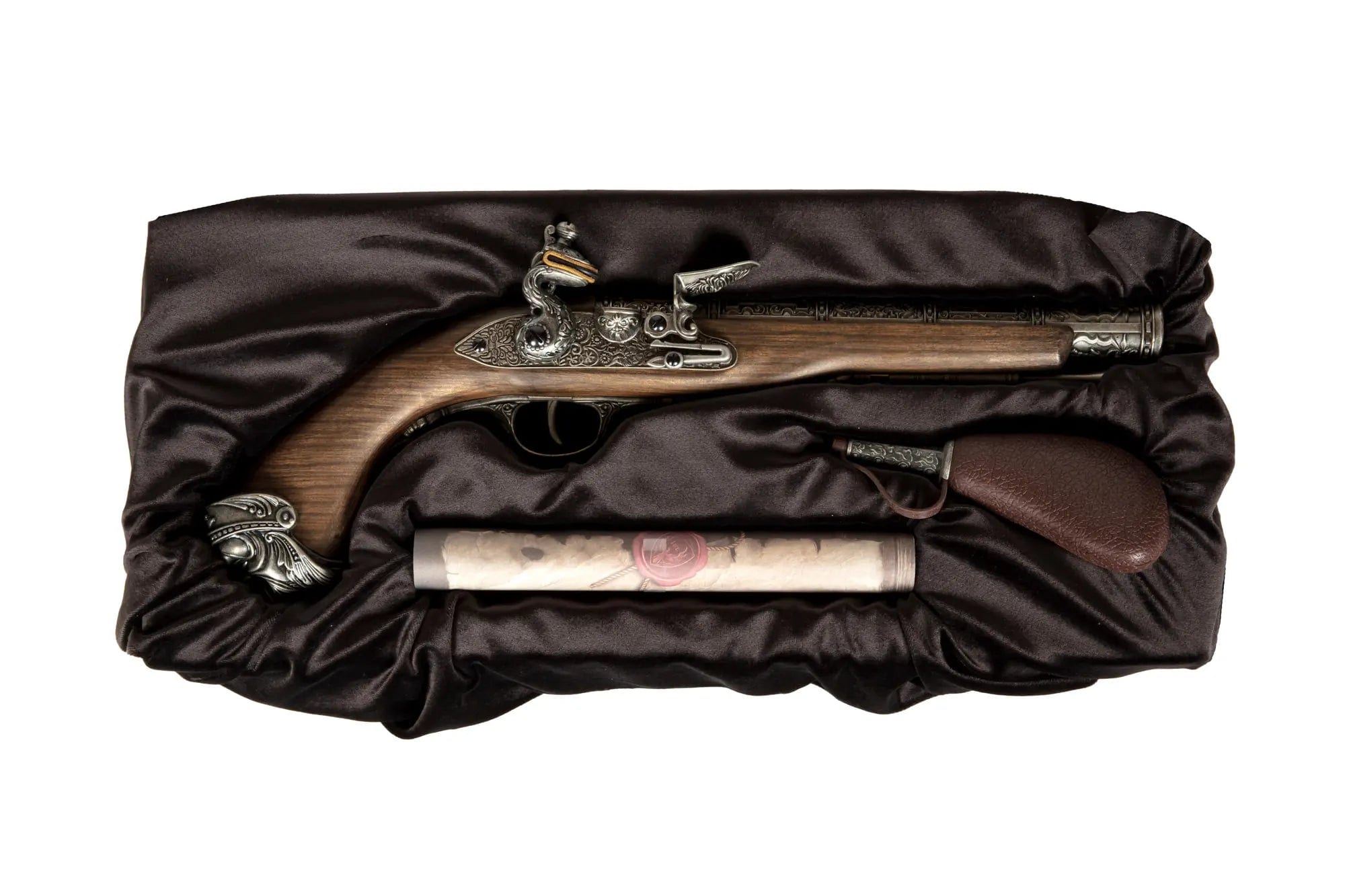 Flintlock GAS pistol - Silver