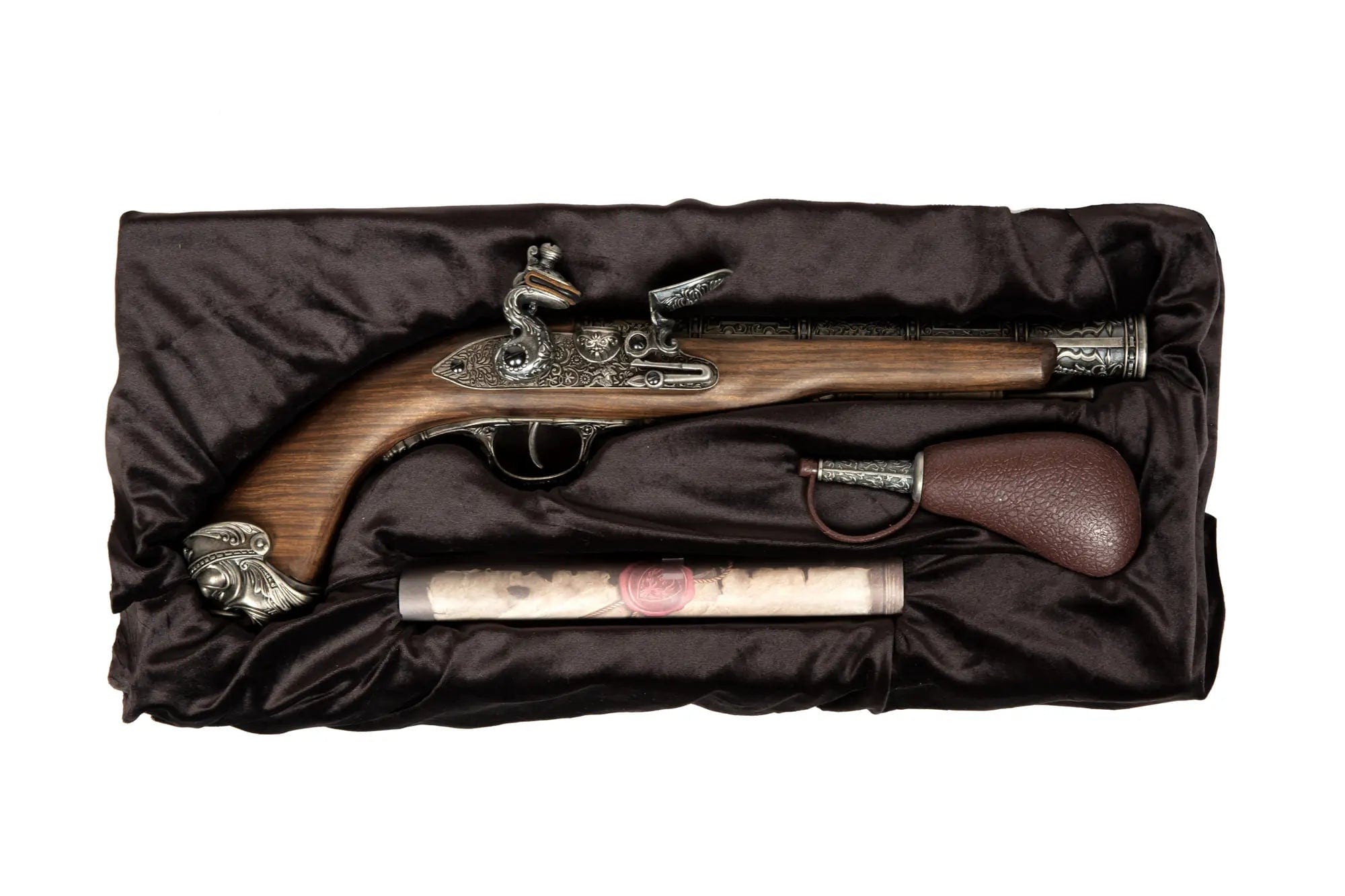 Flintlock CO2 pistol - silver