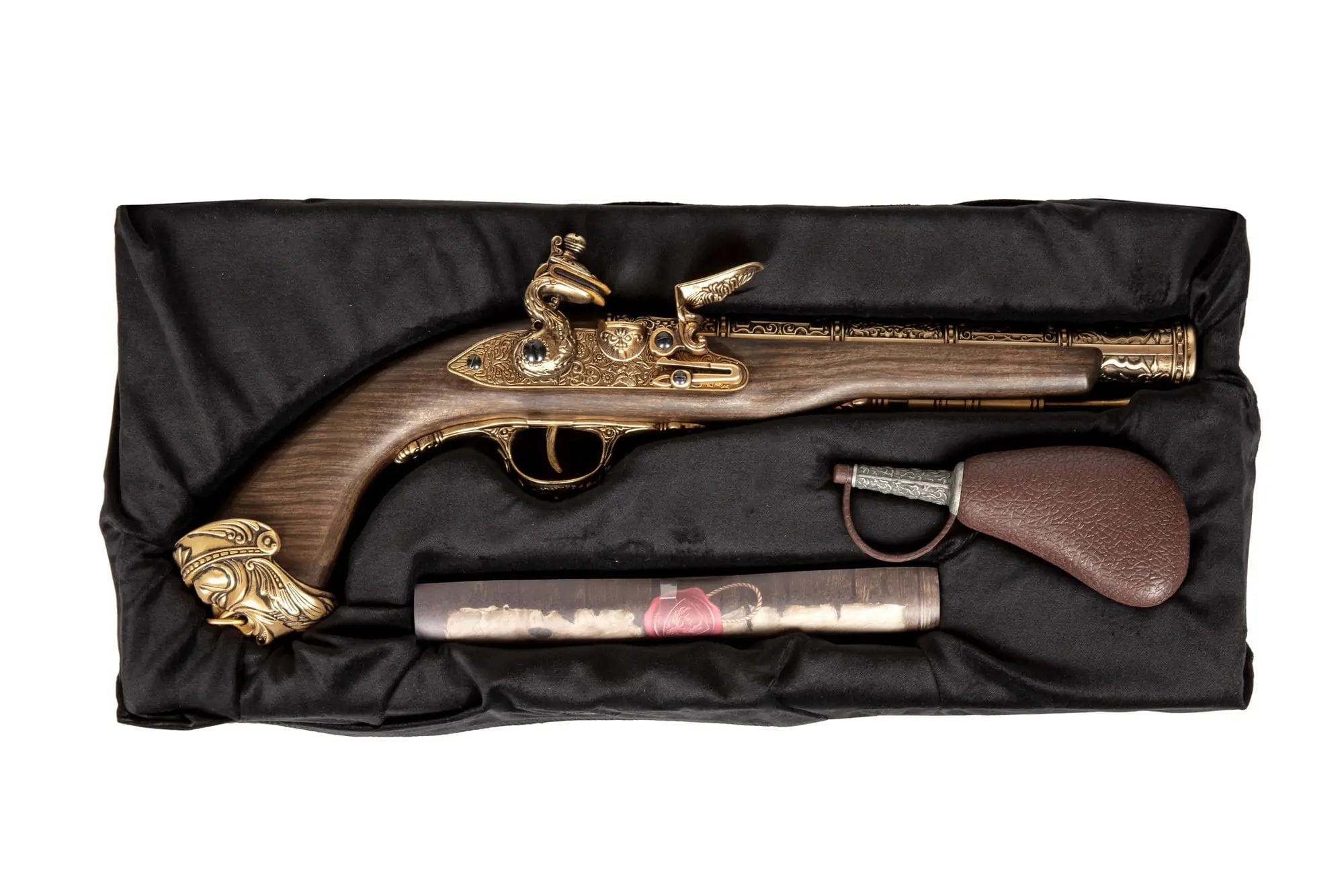 Flintlock CO2 pistol - Gold