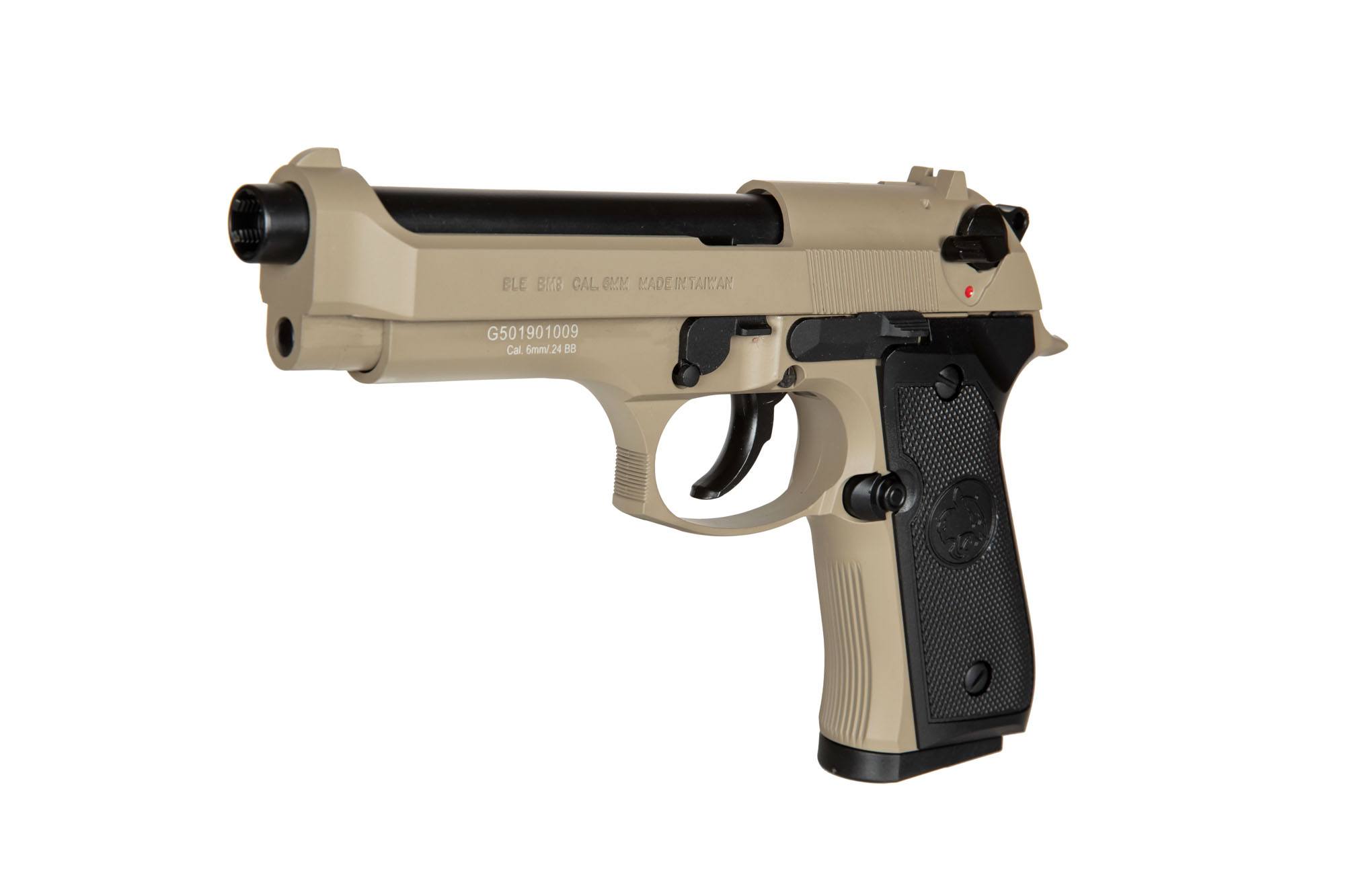 Airsoft Pistol ICS BLE-BM9 GBB - Tan