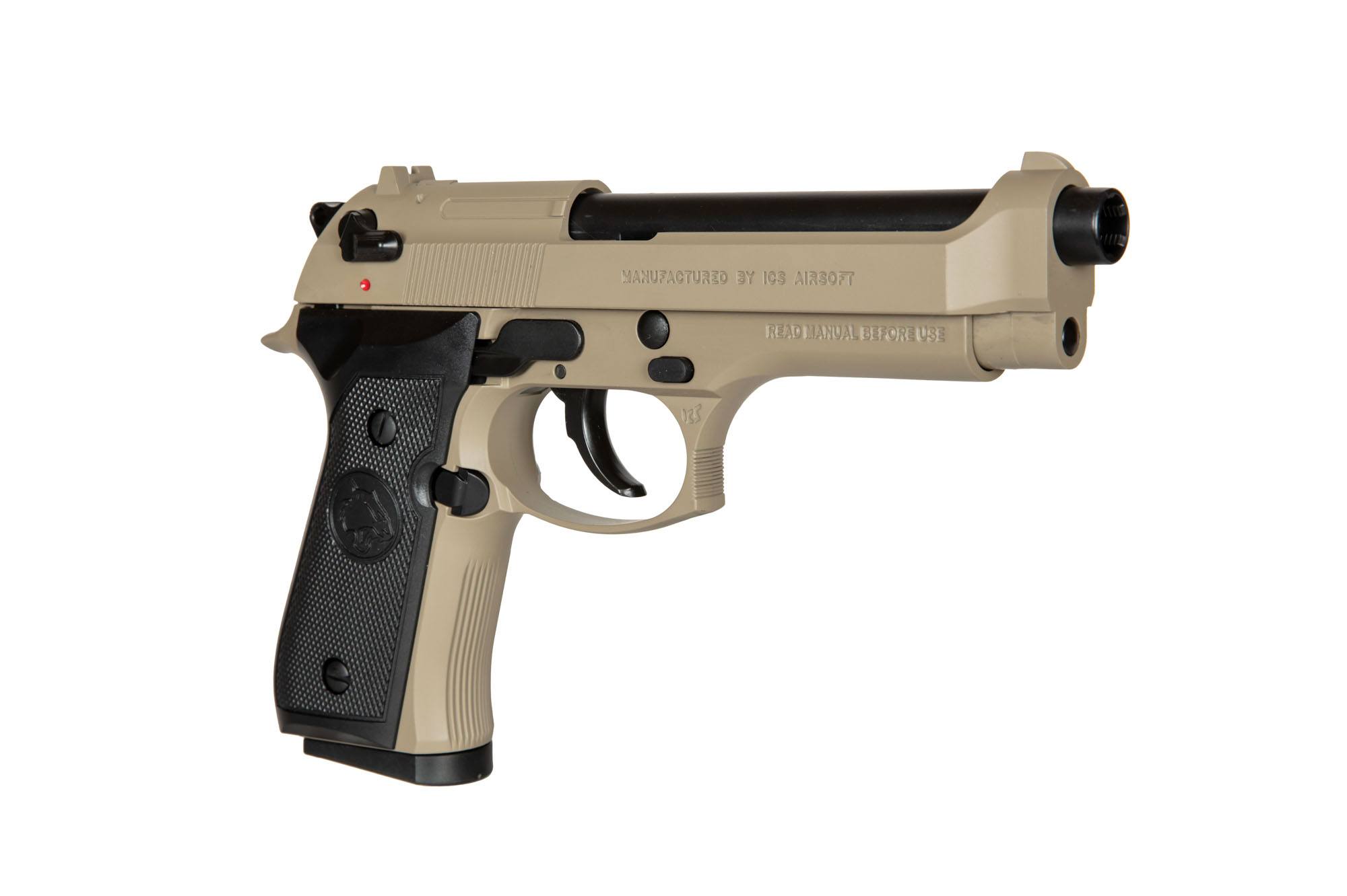 Airsoft Pistol ICS BLE-BM9 GBB - Tan