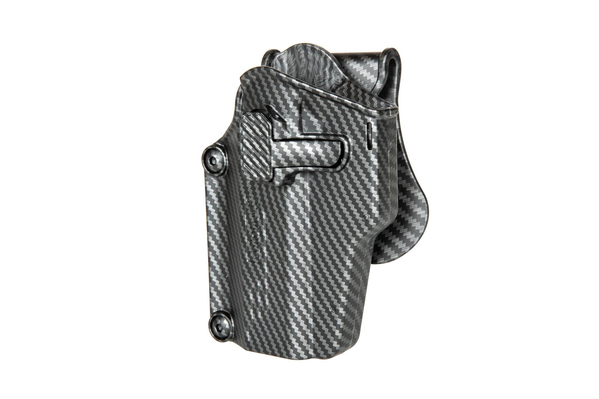 Per-Fit™ Multi fit Holster, fits 200+ guns (LEFT HAND) - CARBON
