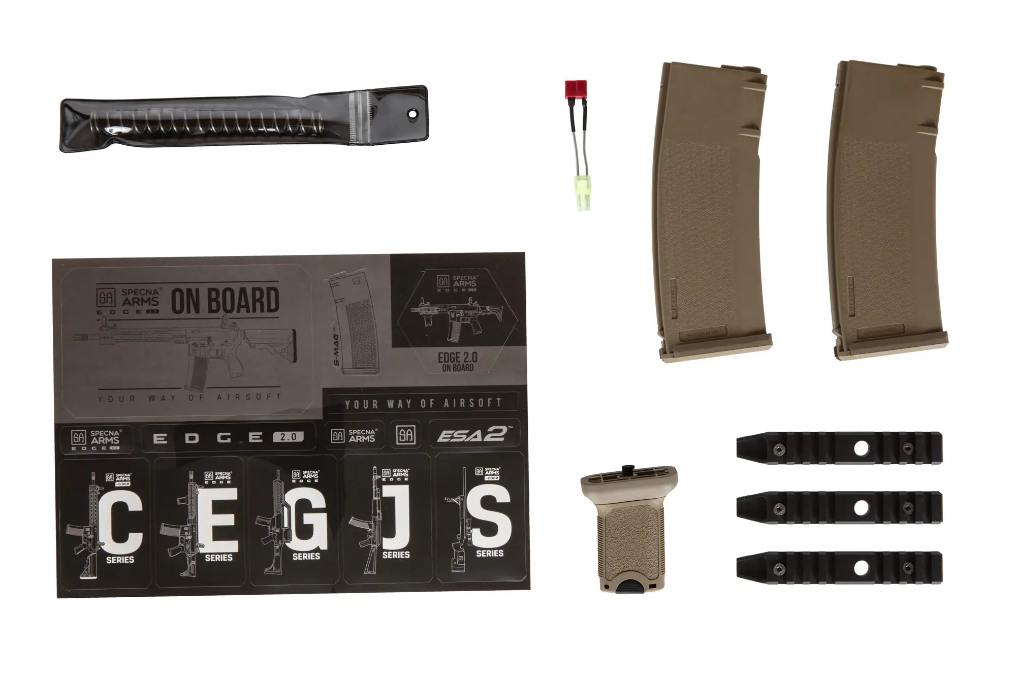 SA-E09-RH EDGE 2.0 Heavy Ops Stock - Half Tan