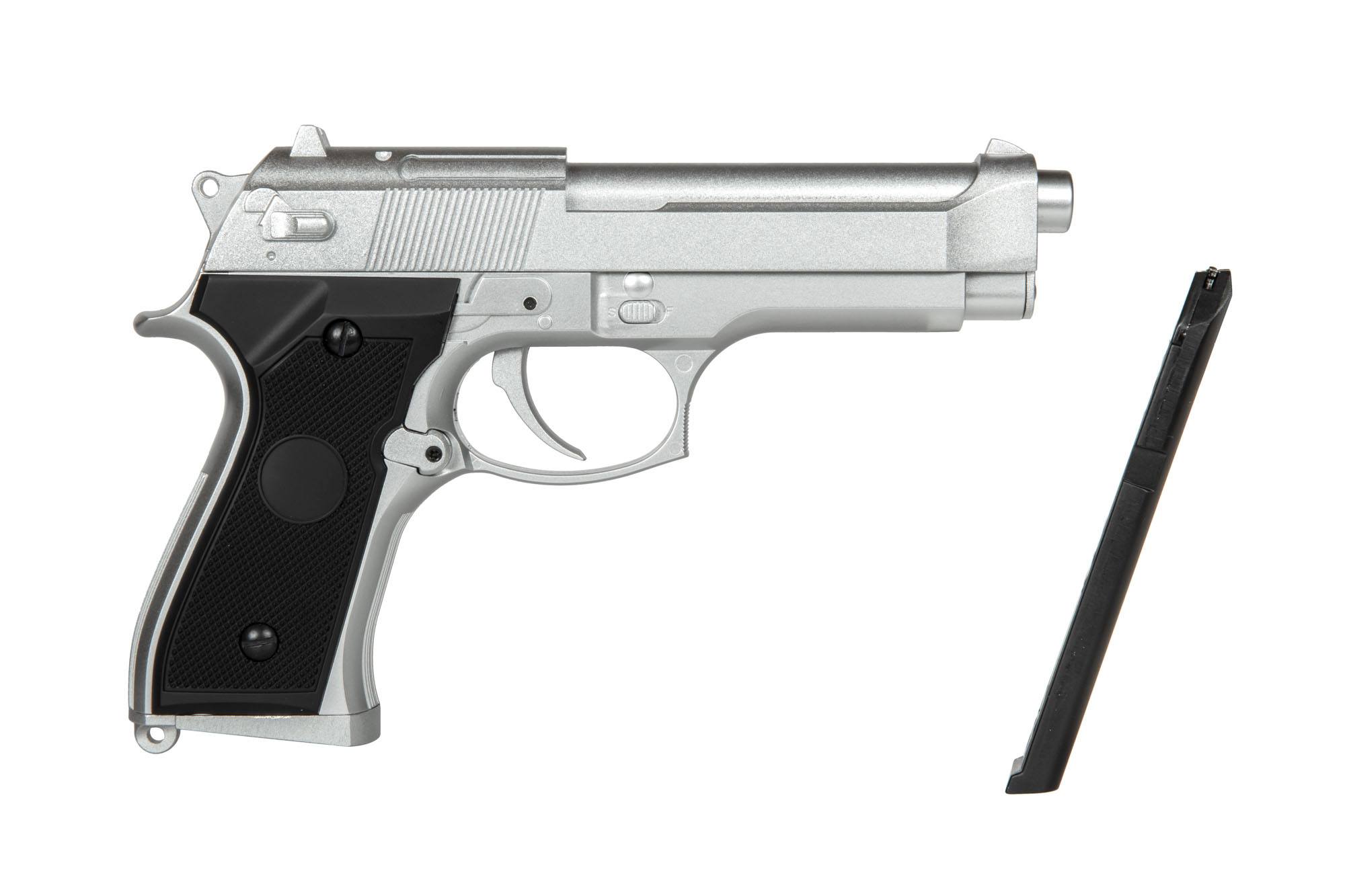 Cyma Airsoft Electric Pistol Silver (with battery)CM126