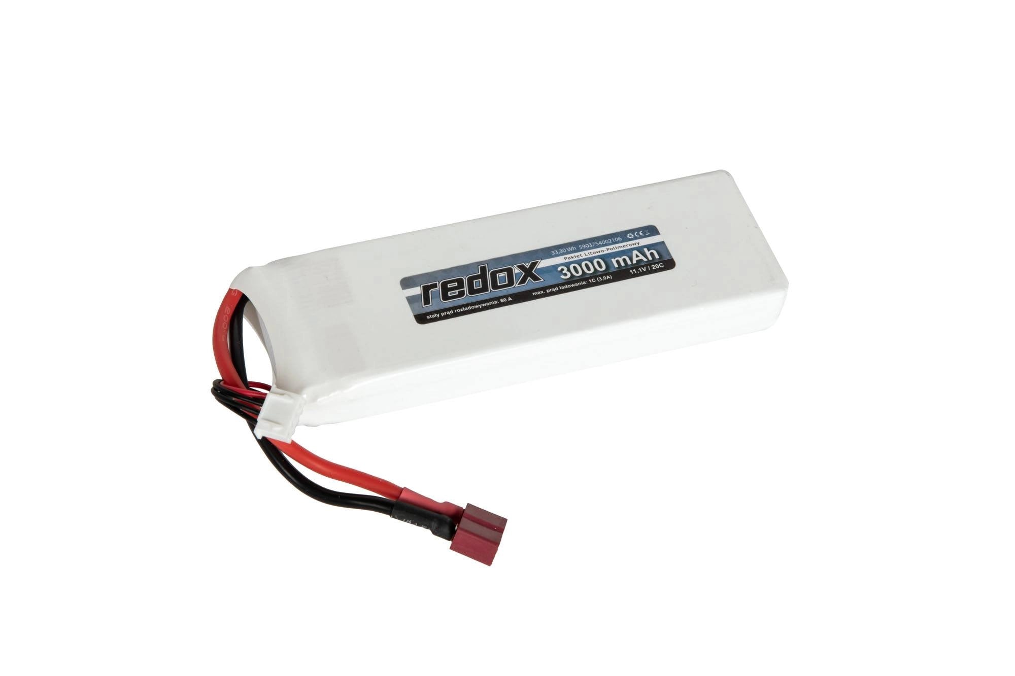 Redox LiPo 3000 mAh 11,1V 20C DEANS