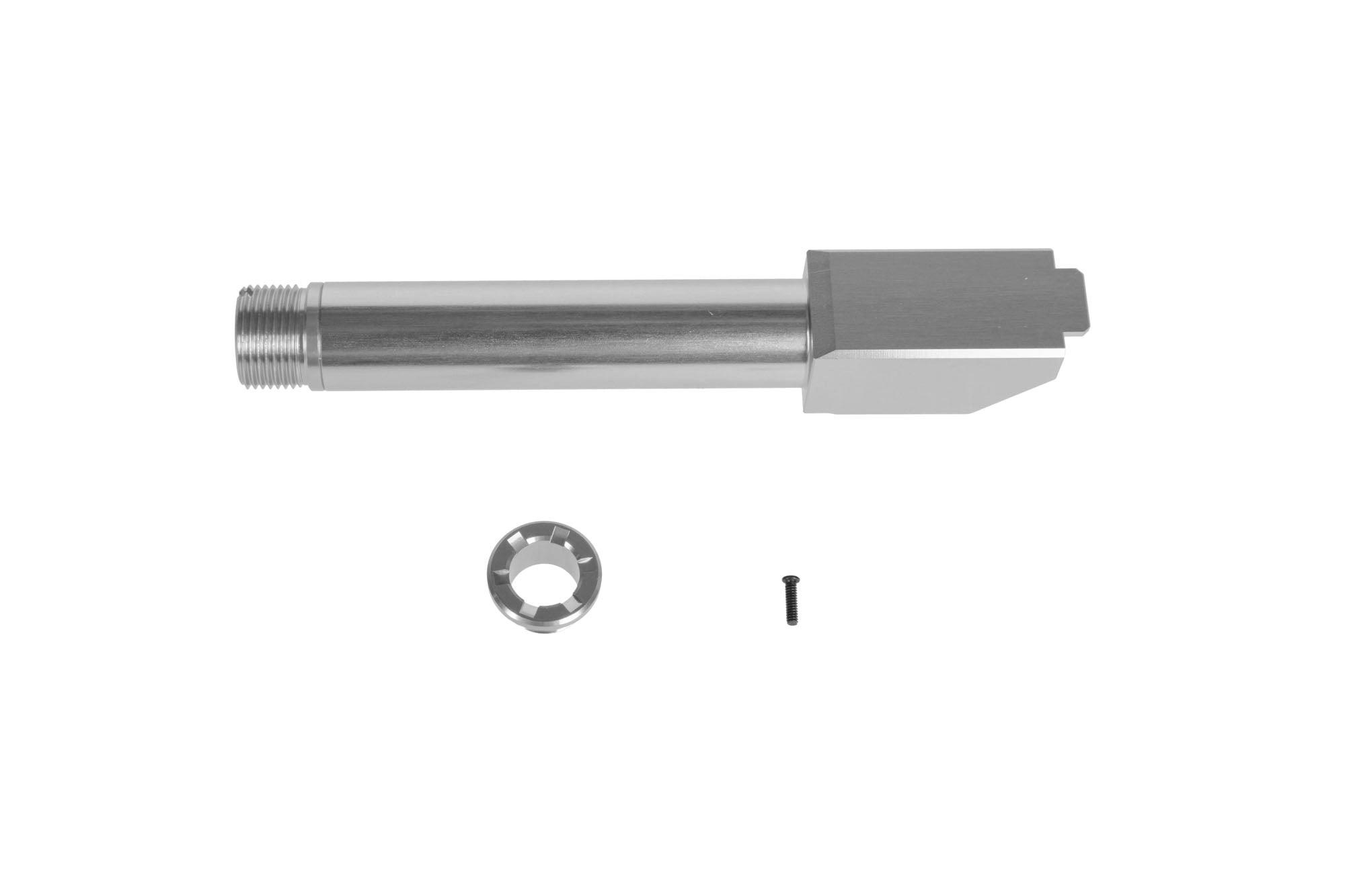 Non-Recoiling "2 Way Fixed" Outer Barrel for Umarex Glock 19X Replicas - Silver