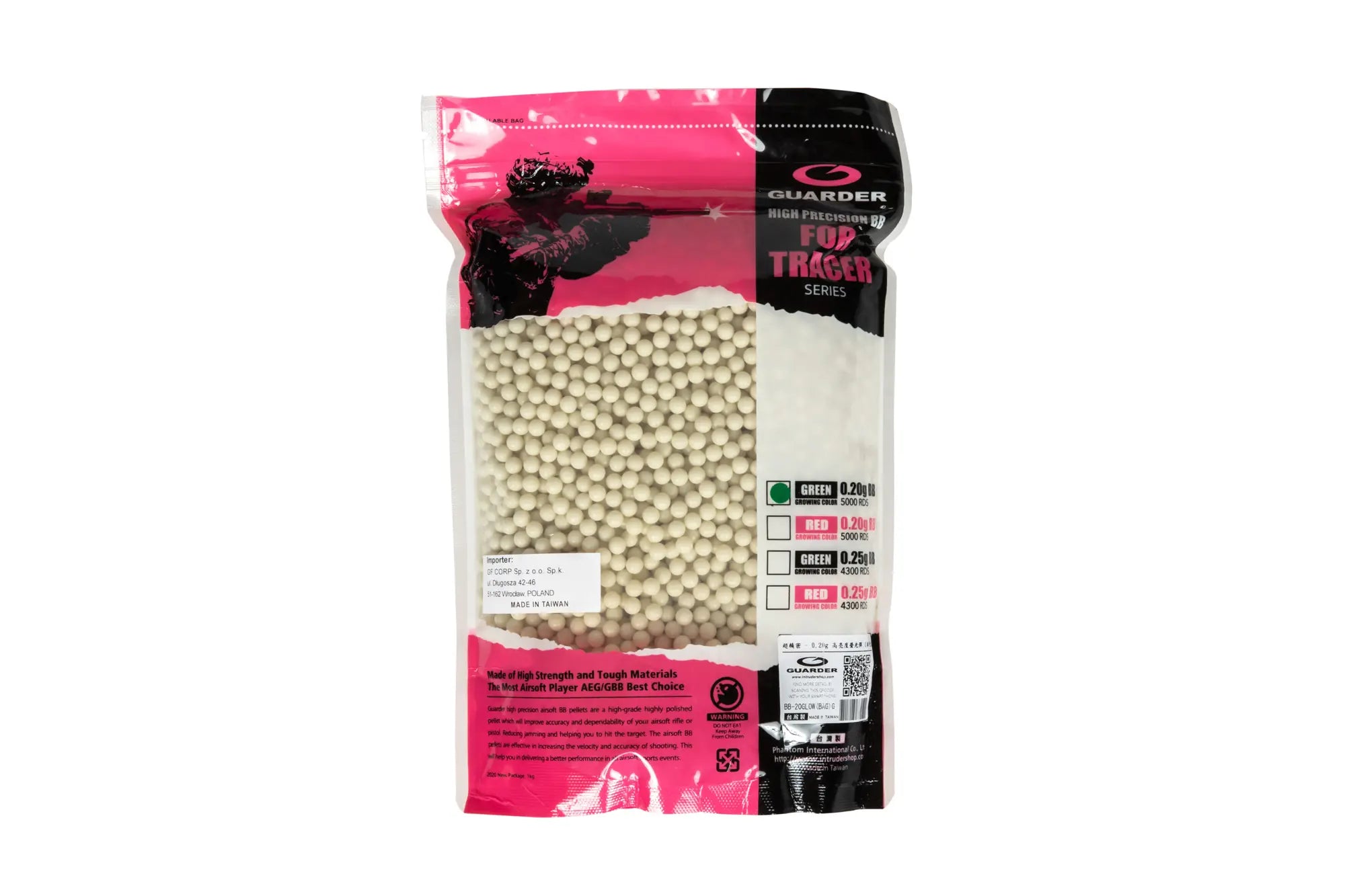 Tracer precision GREEN BB 0,20g - 5000 pcs