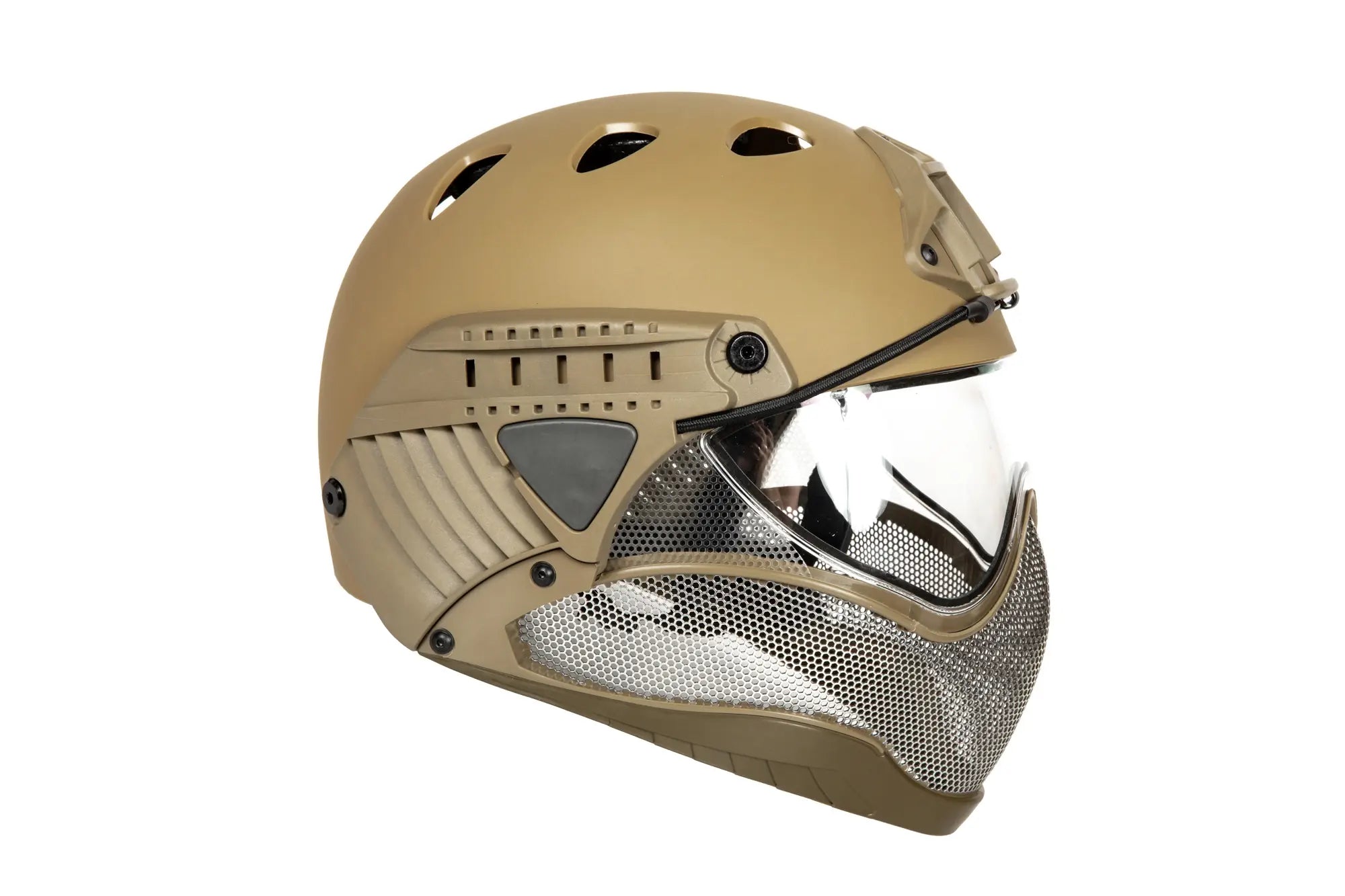 Full Face First Helmet -Tan