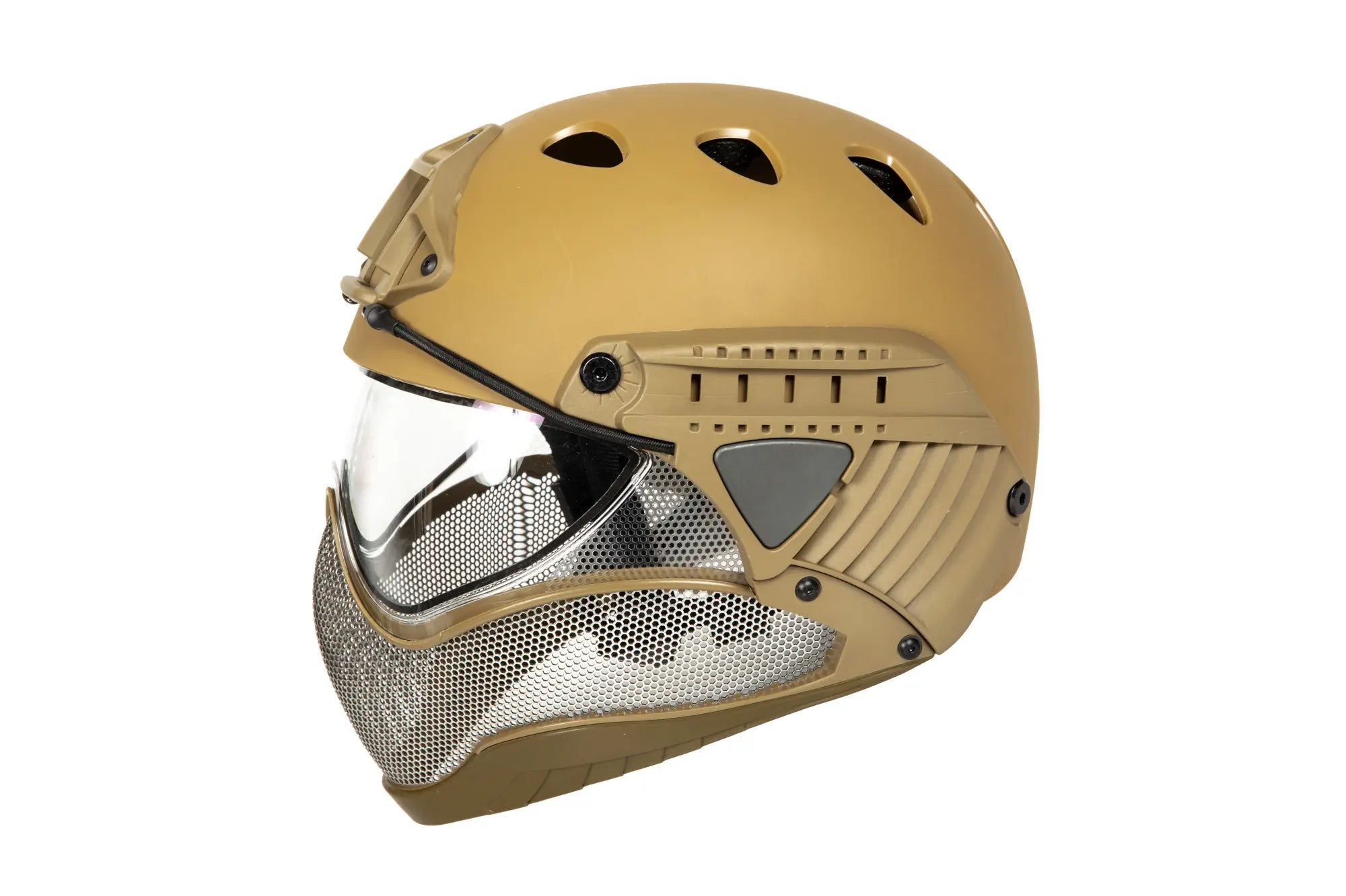 Full Face First Helmet -Tan