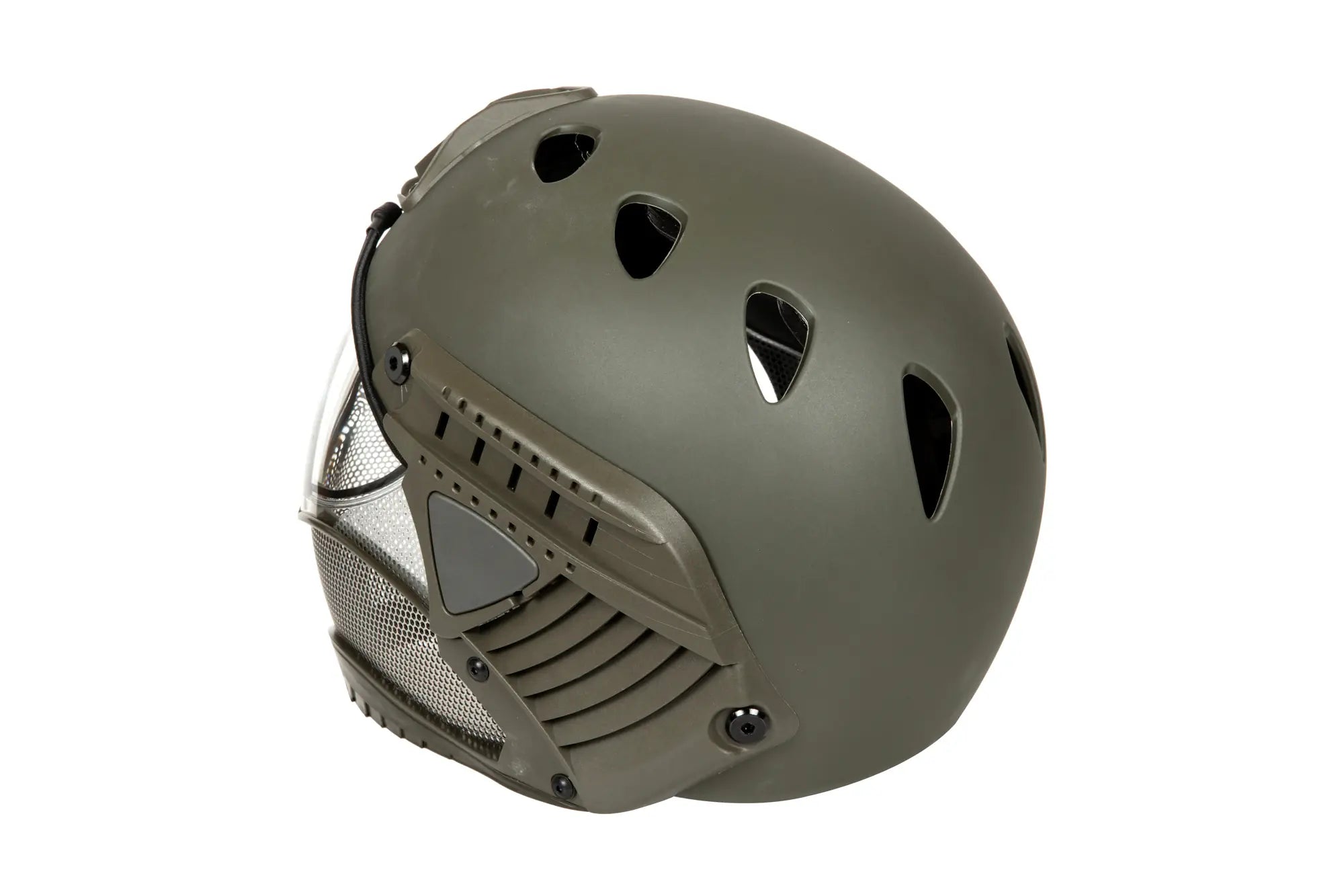 Full Face First Helmet Green