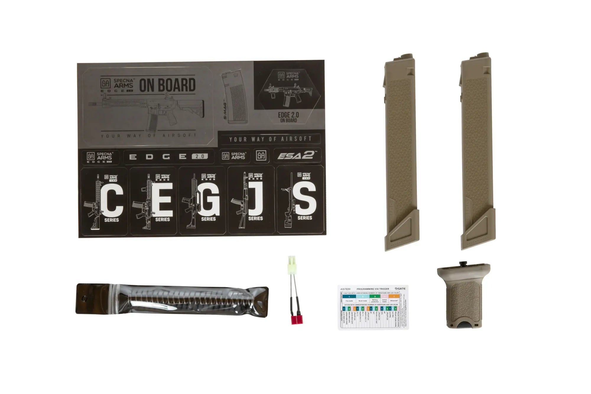 SA-X01 EDGE 2.0 airsoft SMG - Half-tan