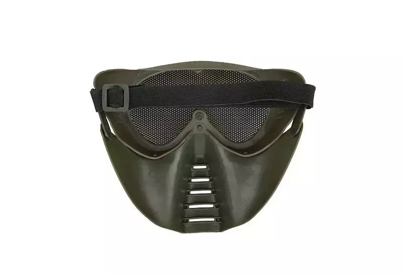 Protective Facial Mask w/eye protection - Green